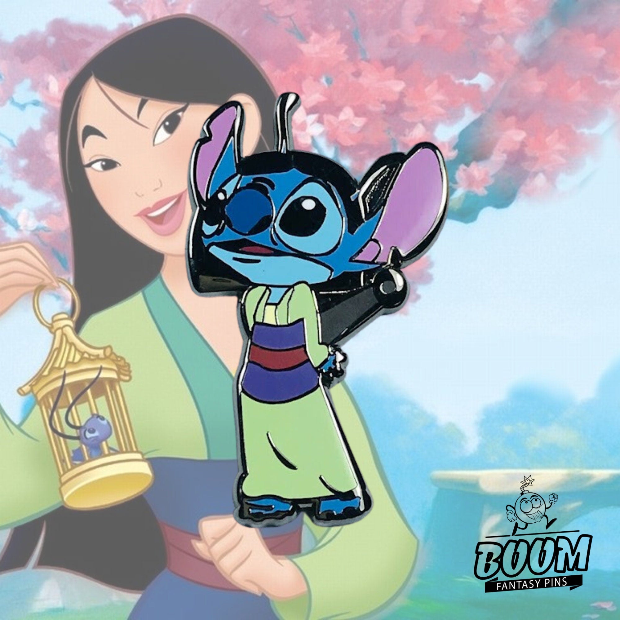 Pin's – Stitch en Mulan de Lilo &amp; Stitch – Disney Fantasy