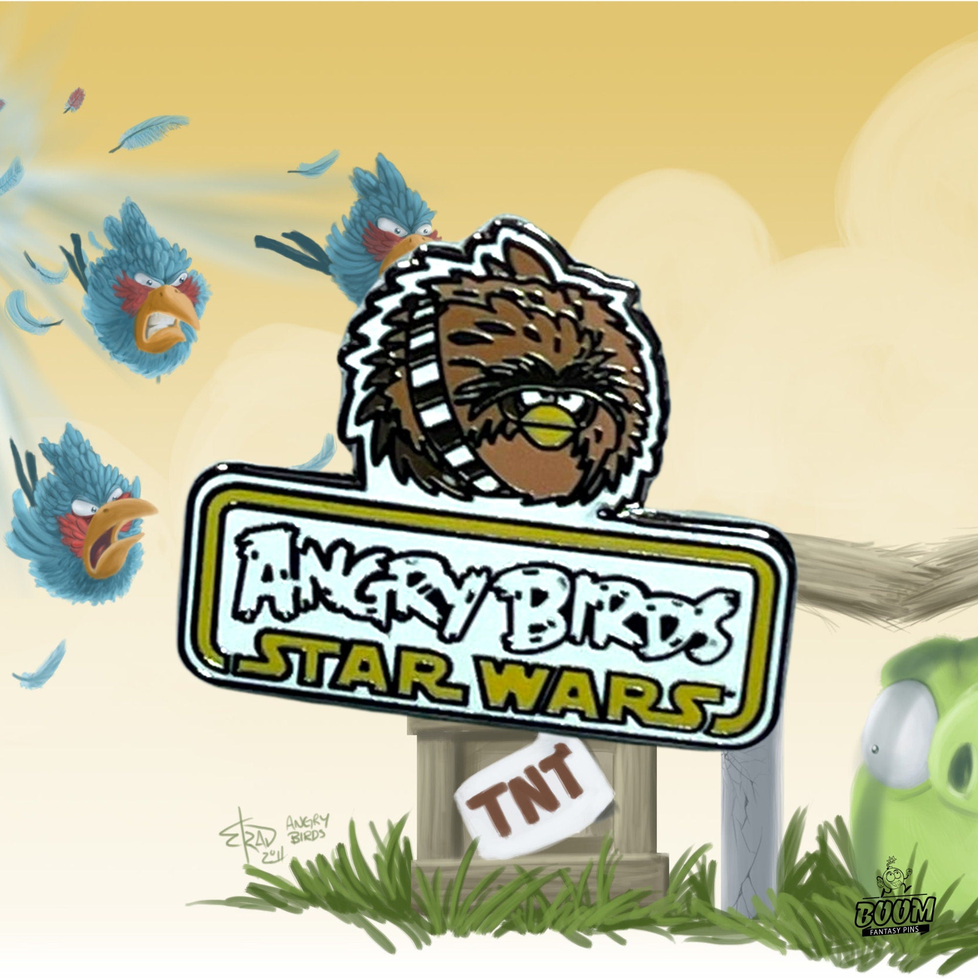 Pin's – Rouge d'Angry Birds Star Wars – Disney Fantasy