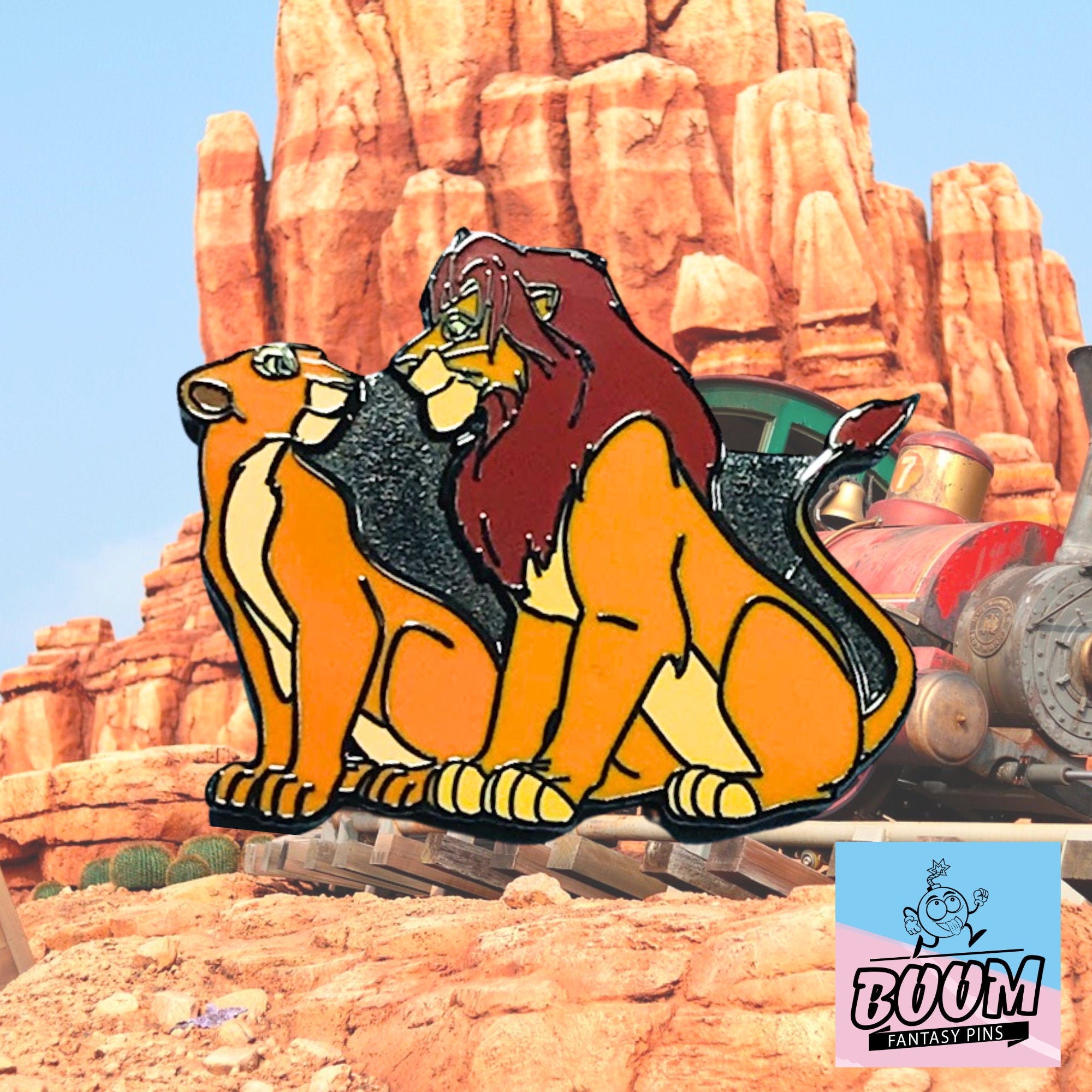 Pin – Simba y Nala de El Rey León – Disney Fantasy