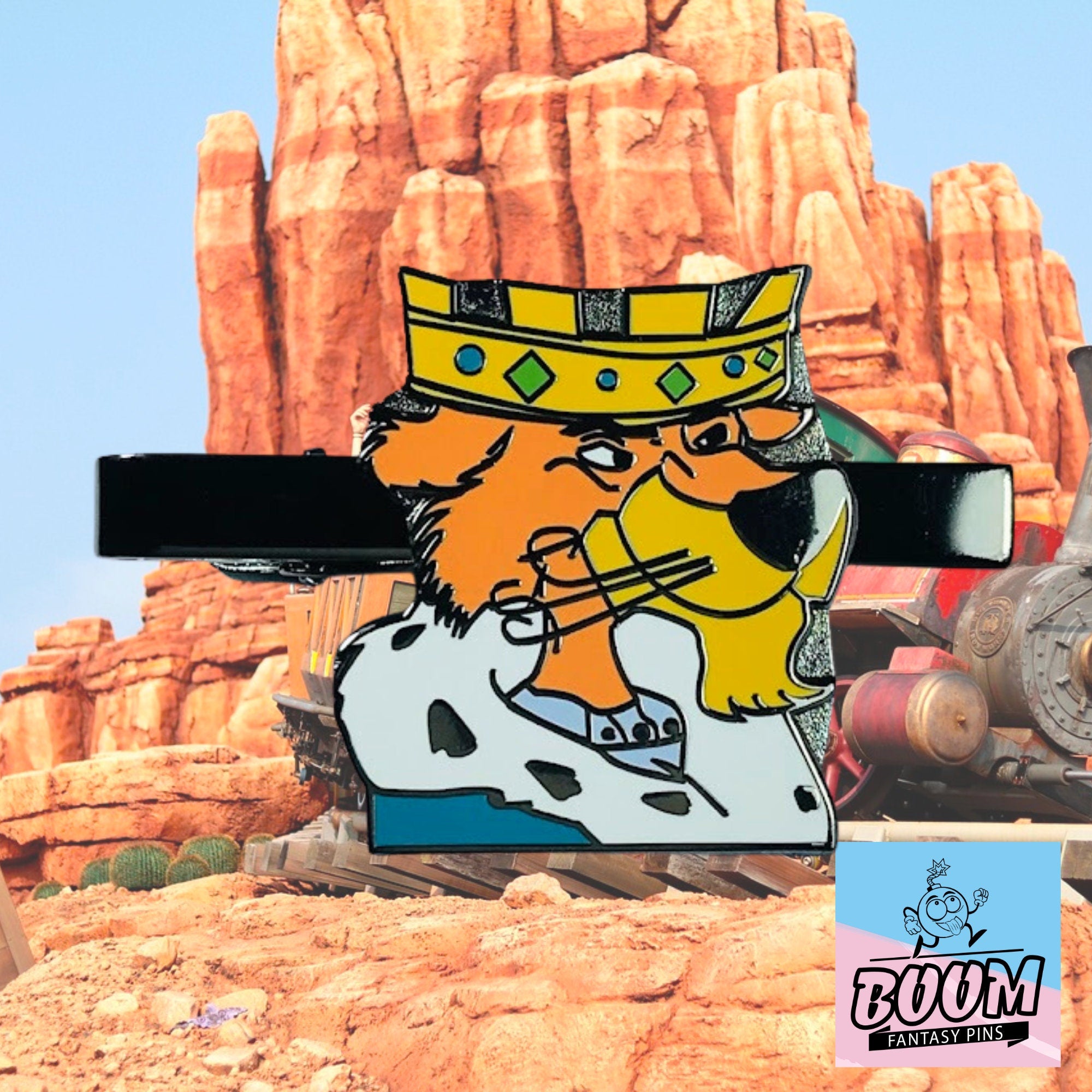 Pinza de corbata – Príncipe Juan de Robin Hood – Fantasía Disney