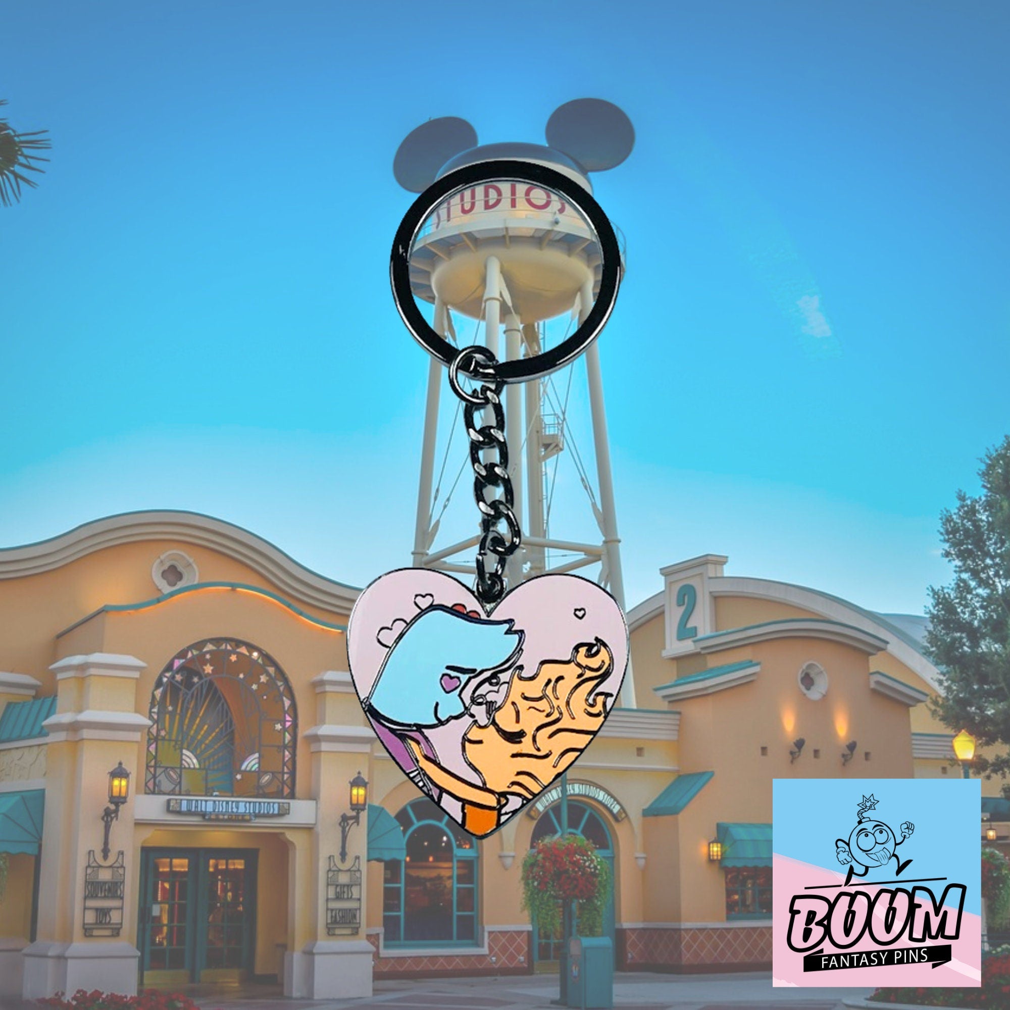 Llavero – Ember y Lake de Elemental – Disney Fantasy