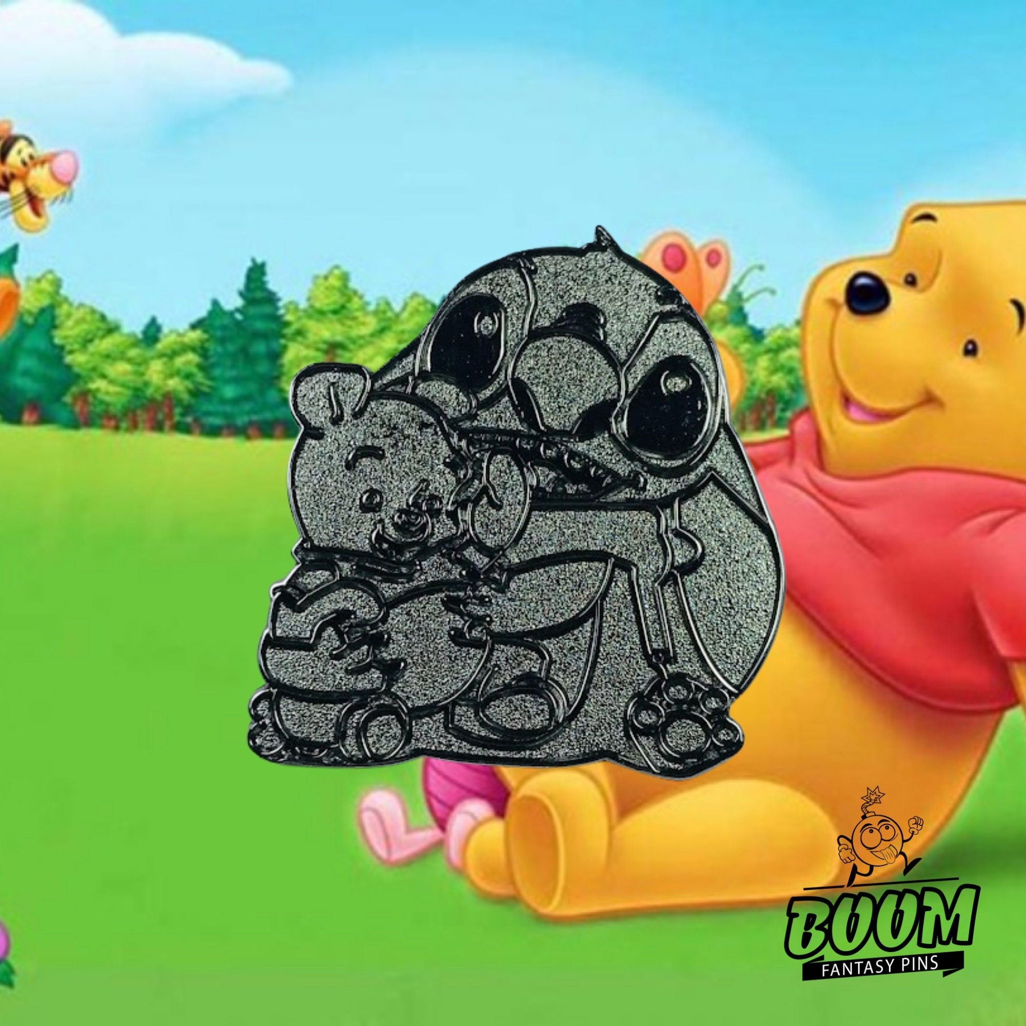 Pin – Stitch de Lilo &amp; Stitch y Winnie the Pooh de Winnie the Pooh – Disney Fantasy