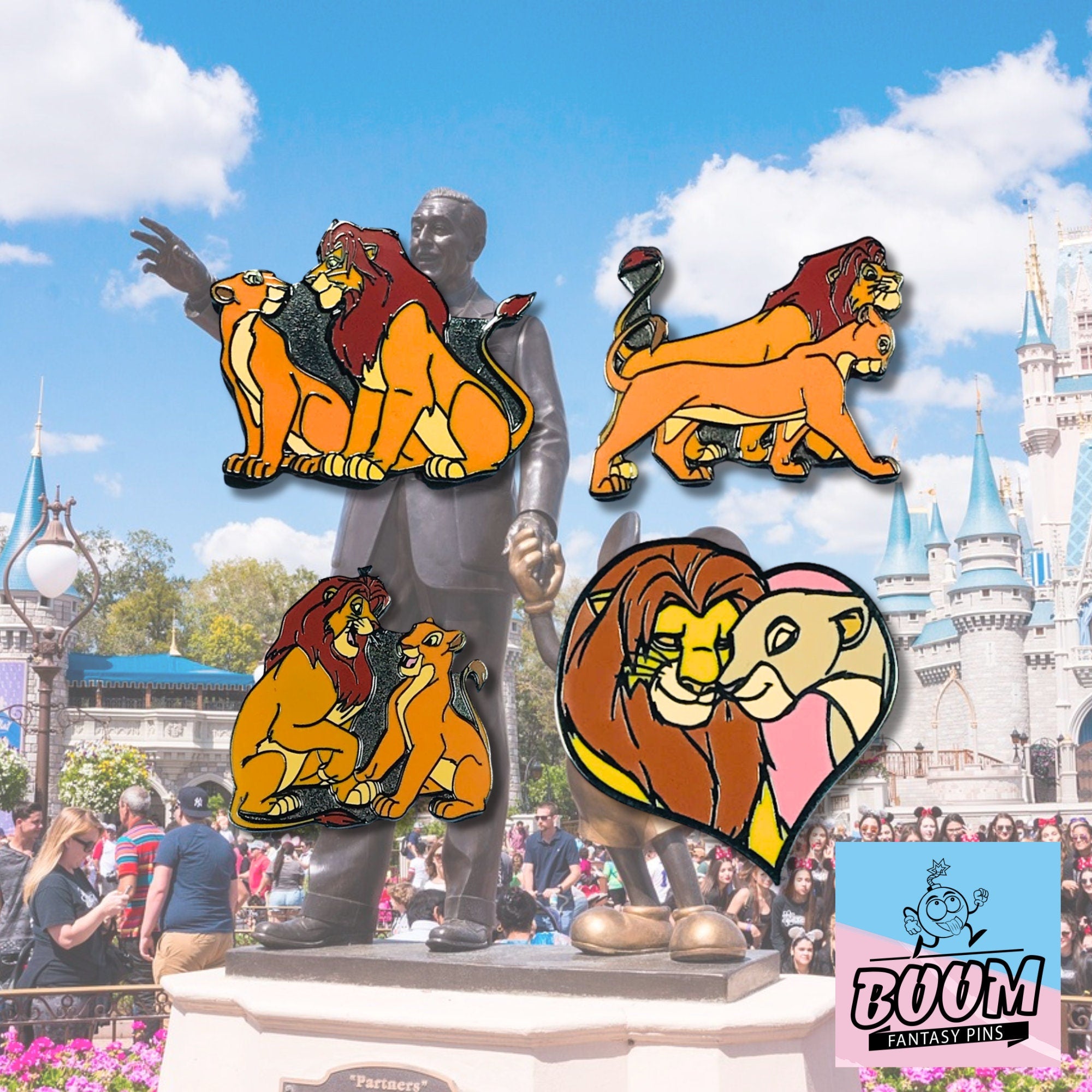 Pin – Simba y Nala de El Rey León – Disney Fantasy