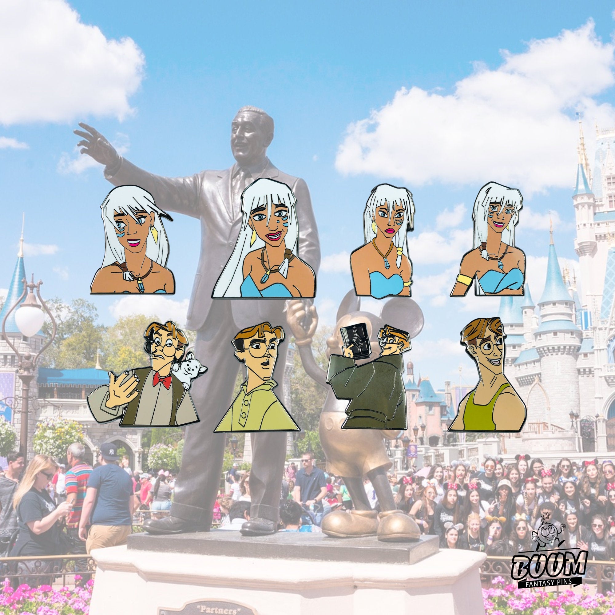 Pin – Milo Thatch and Kida Nedakh from Atlantis The Lost Empire – Disney Fantasy