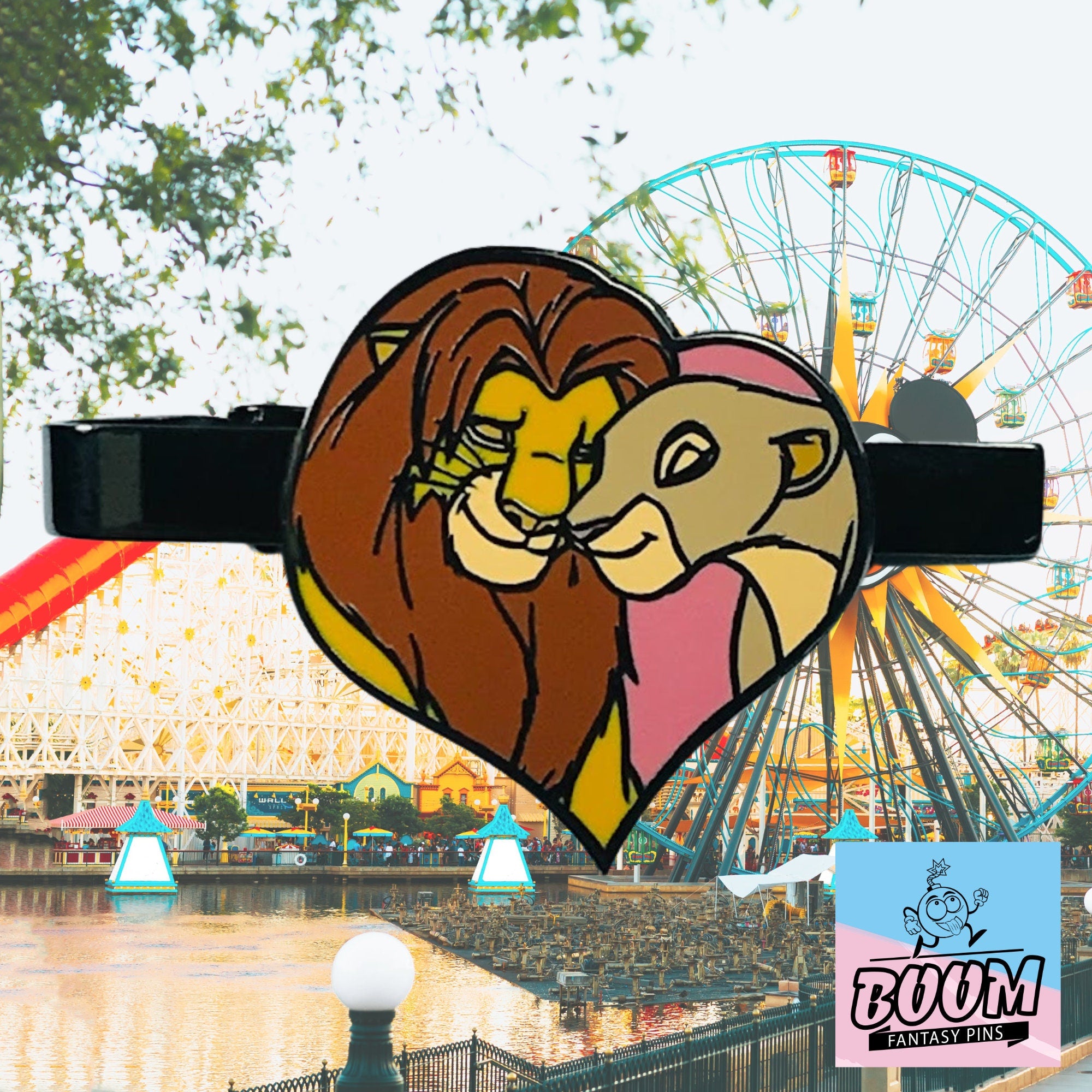 Pinza de corbata – Simba y Nala de El Rey León – Disney Fantasy