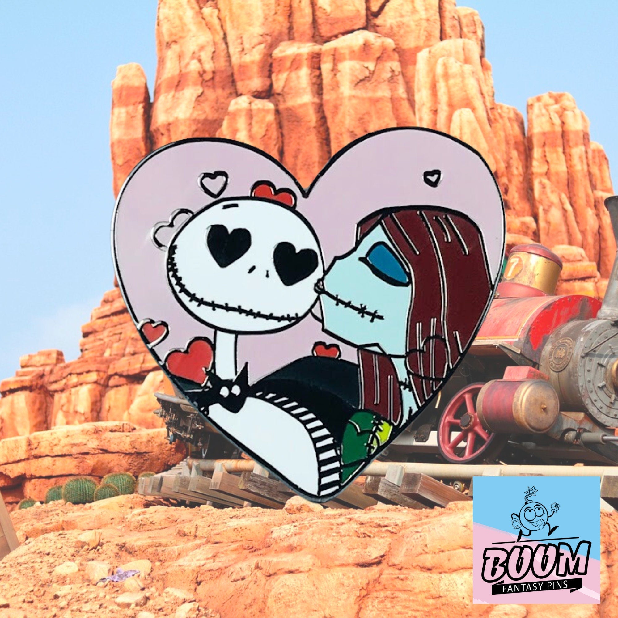 Pin's – Jack Skellington et Sally de L'Étrange Noël de Monsieur Jack – Disney Fantasy