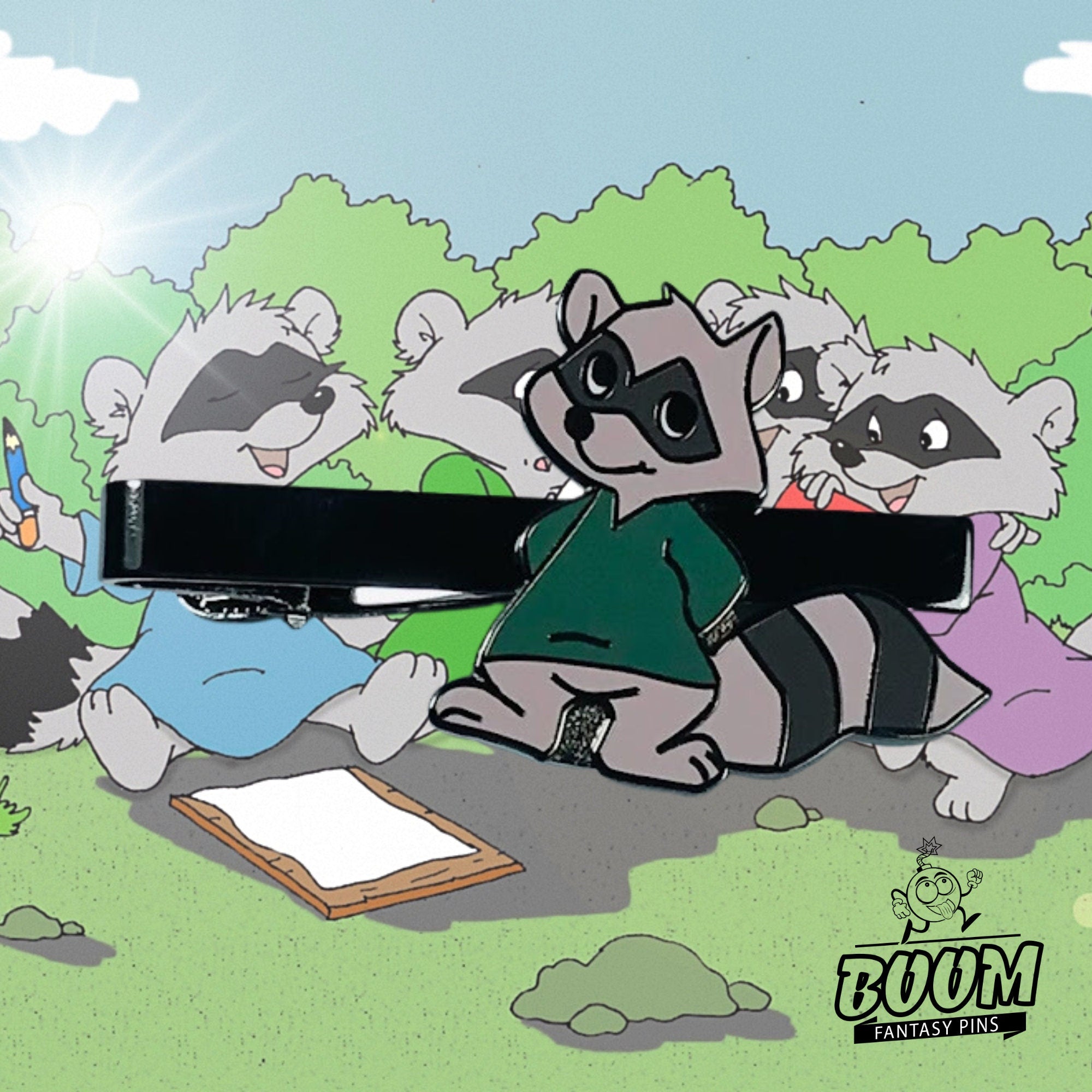 Pince à cravate – Raton laveur vert de Robin des Bois – Disney Fantasy