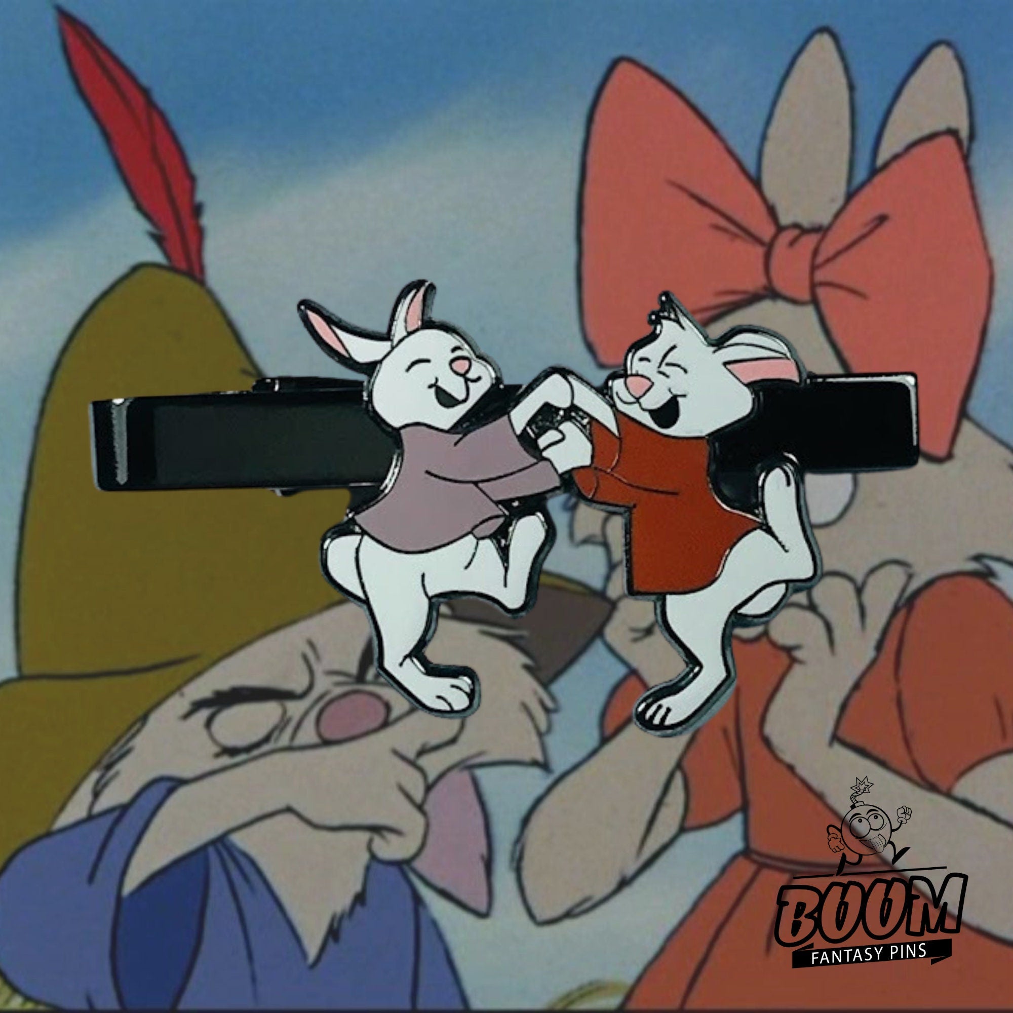Pinza de corbata – Skippy y Sis Bunny de Robin Hood – Disney Fantasy