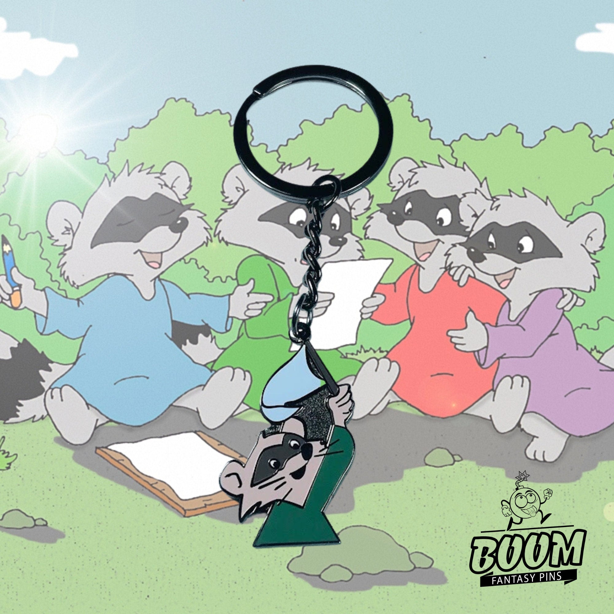 Llavero – Mapache Bandera Azul de Robin Hood – Disney Fantasy