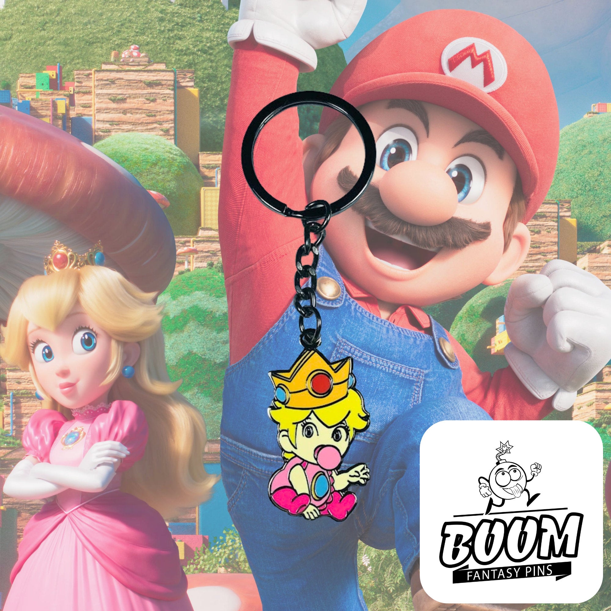 Keychain – Princess Peach from Super Mario Bros – Disney Fantasy