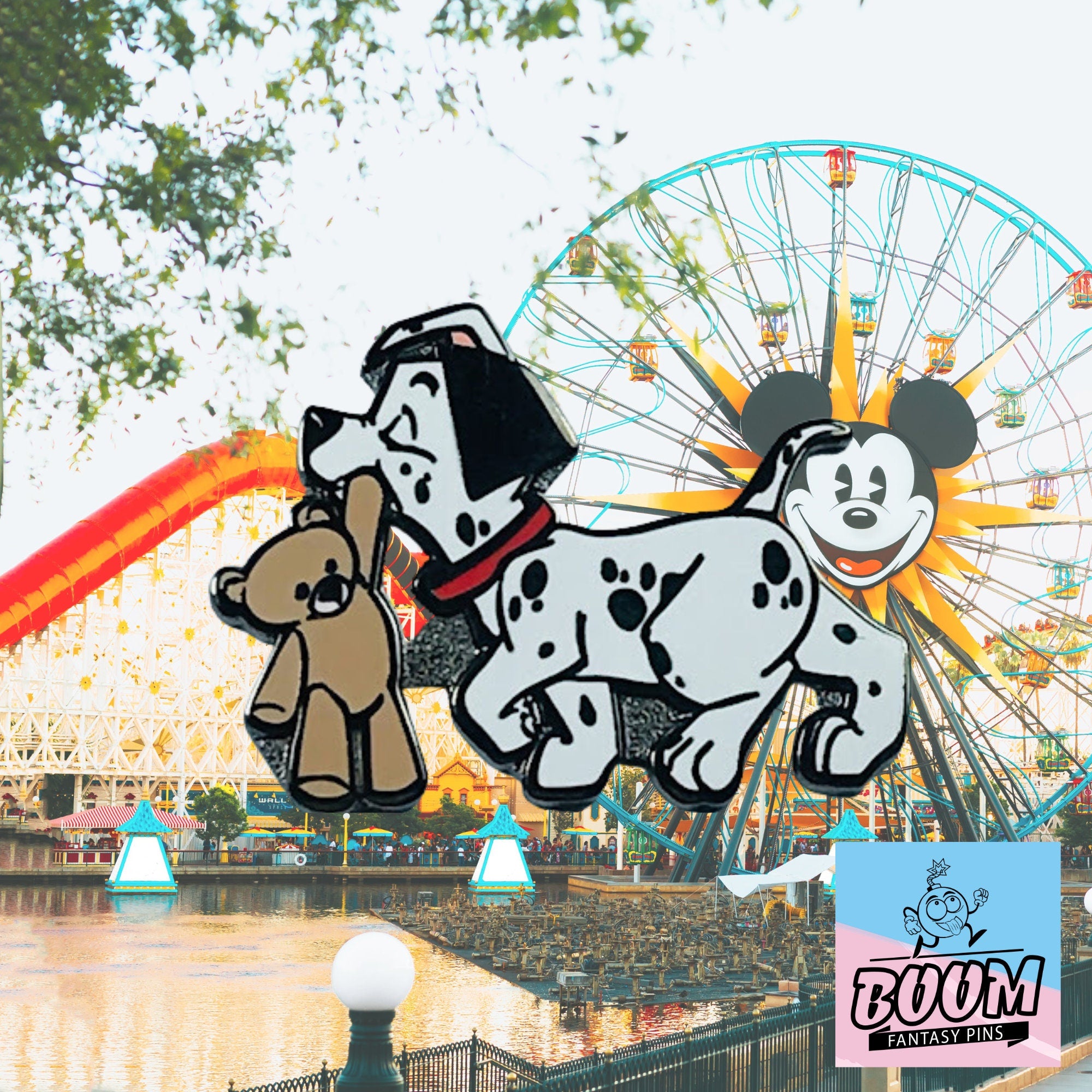 Pin – Patch y Teddy de 101 Dálmatas – Disney Fantasy