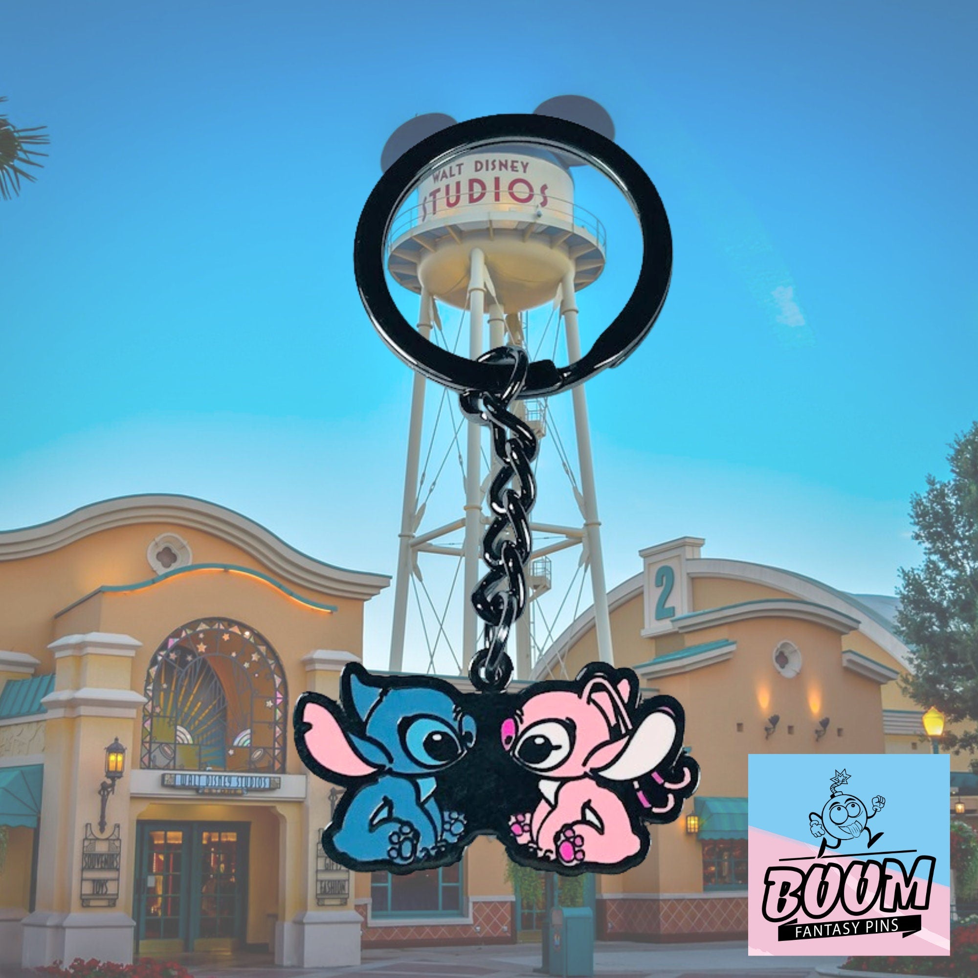 Llavero – Stitch y Ángel de Lilo &amp; Stitch – Disney Fantasy