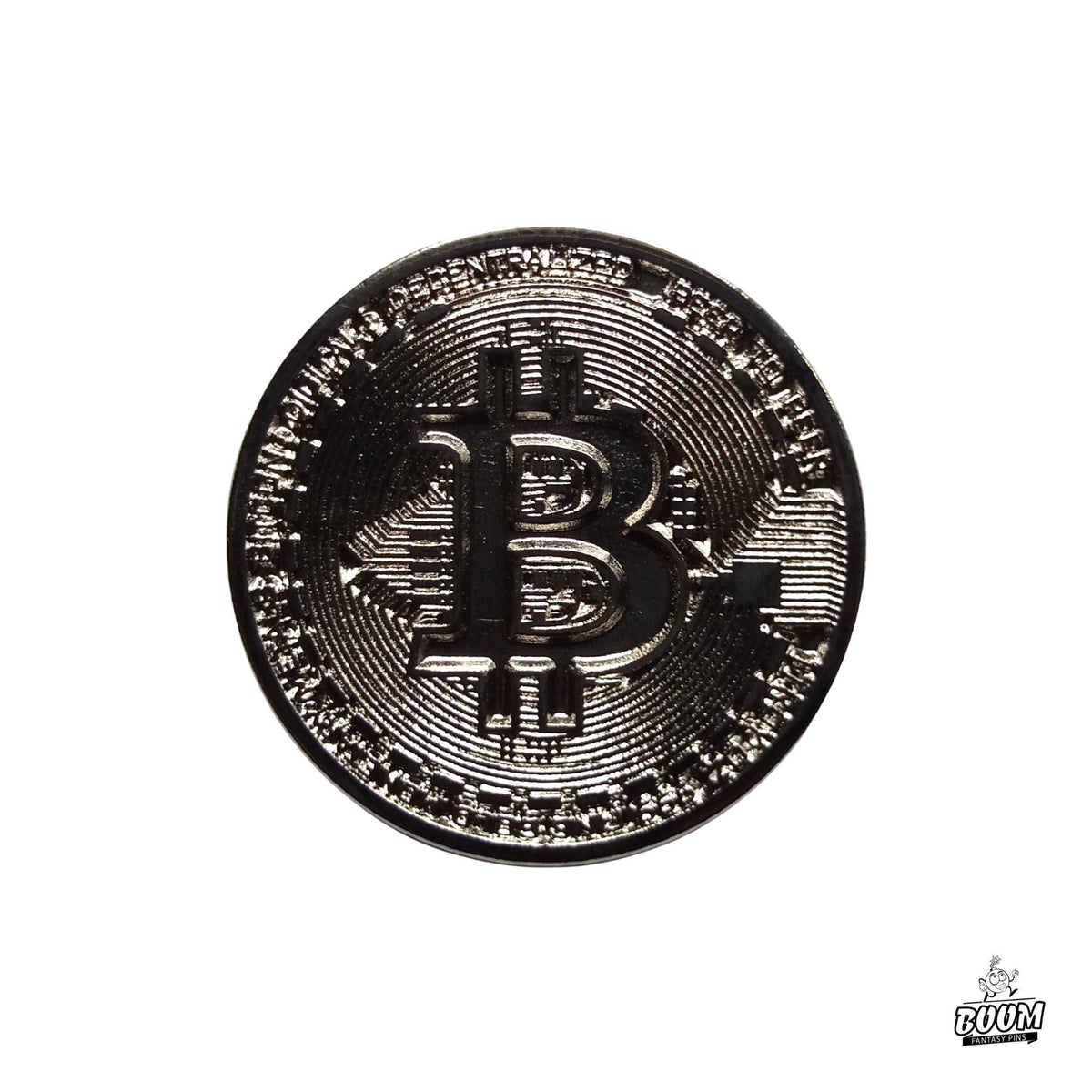 Pin – Protocolo Bitcoin de Criptomoneda – Moneda Digital Bitcoin Coleccionable