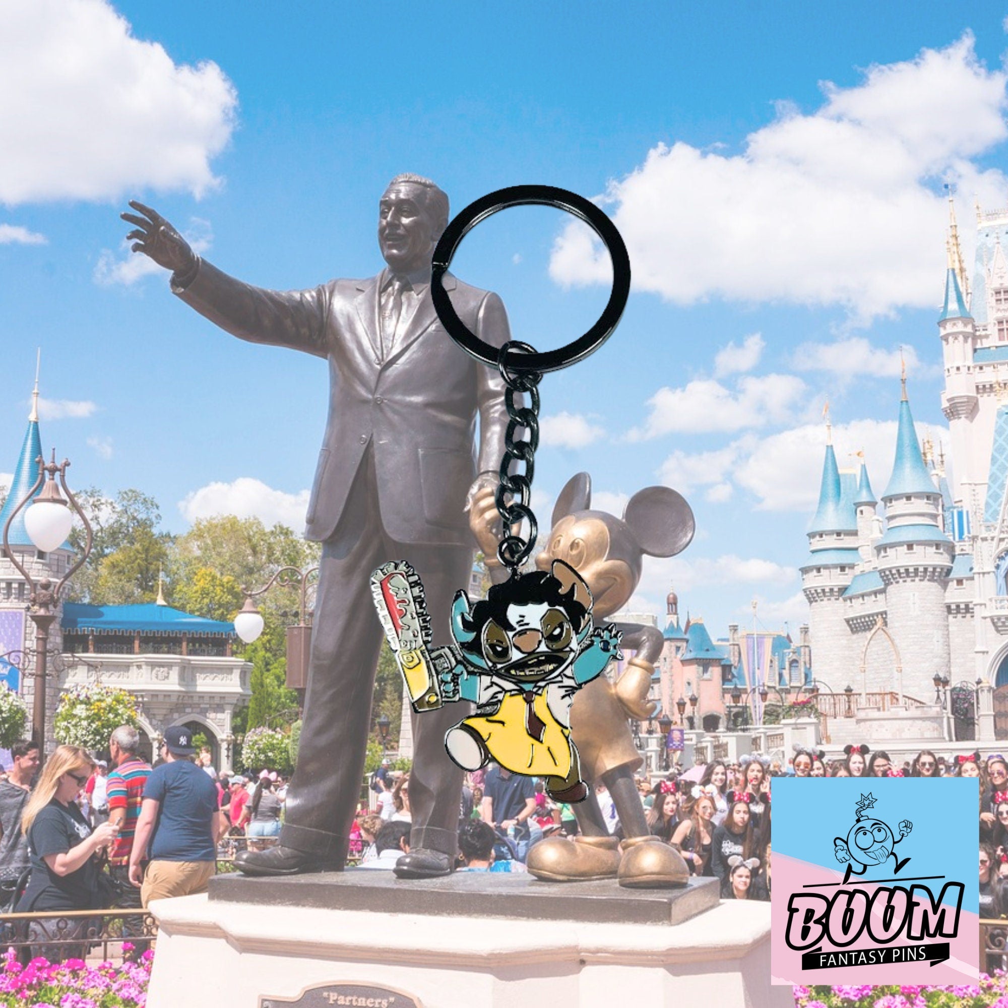 Llavero - Stitch como Leatherface de Lilo &amp; Stitch - Disney Fantasy