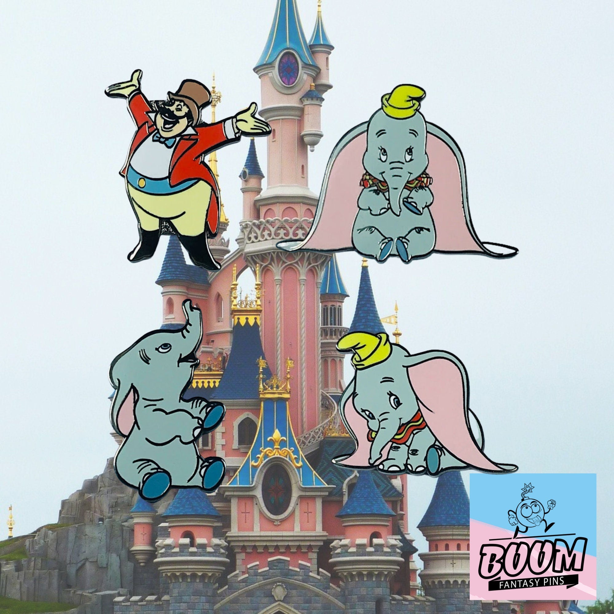 Pin's – Dumbo et le Maître de Cérémonie du film Dumbo – Disney Fantasy