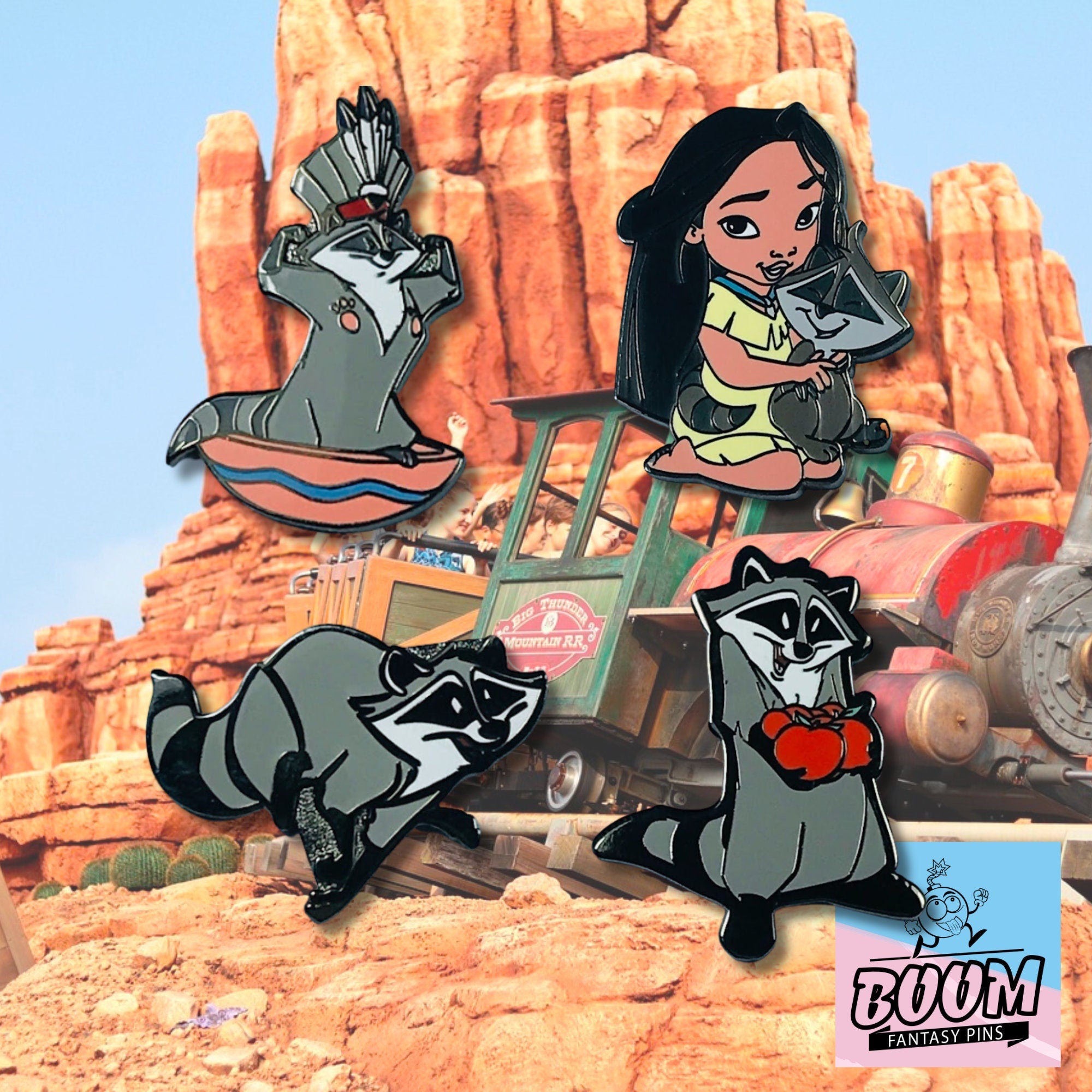 Pin – Pocahontas y Meeko de Pocahontas – Disney Fantasy