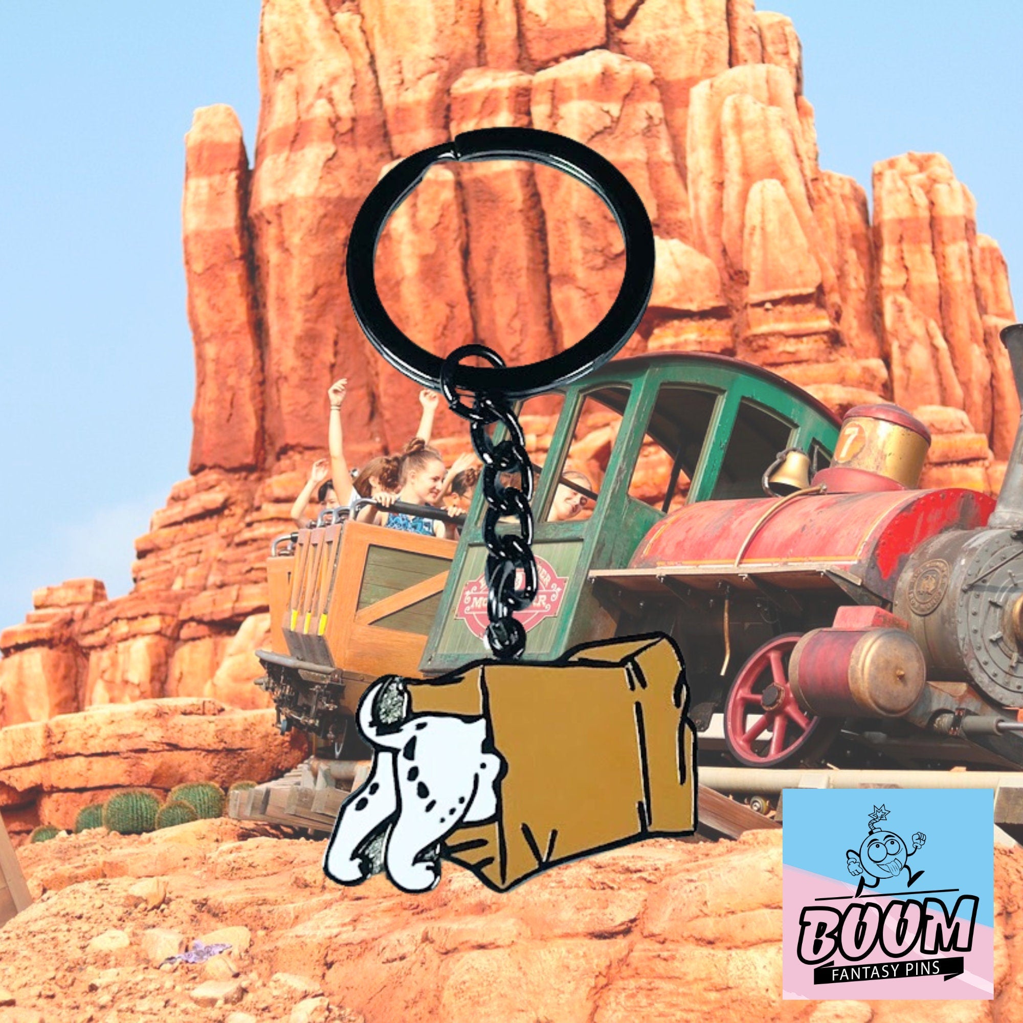 Porte-clés – Les chiots Pongo et Perdita des 101 Dalmatiens – Disney Fantasy