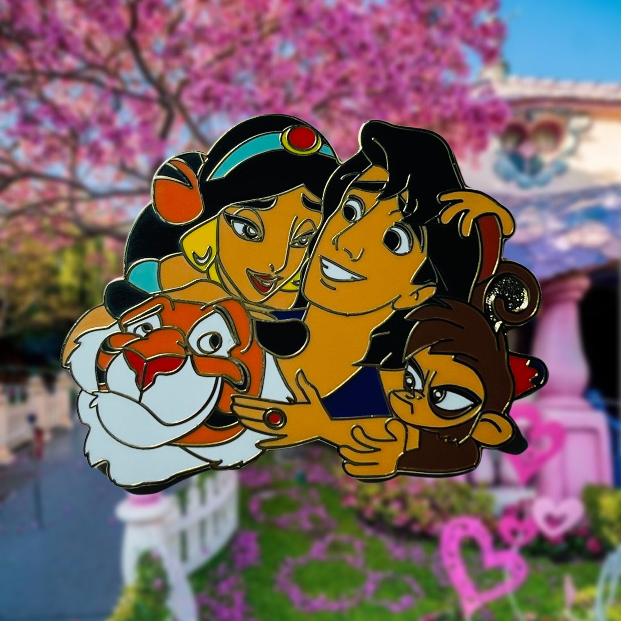 Pin's – Aladdin, Jasmine, Abu et Rajah du film Aladdin – Disney Fantasy