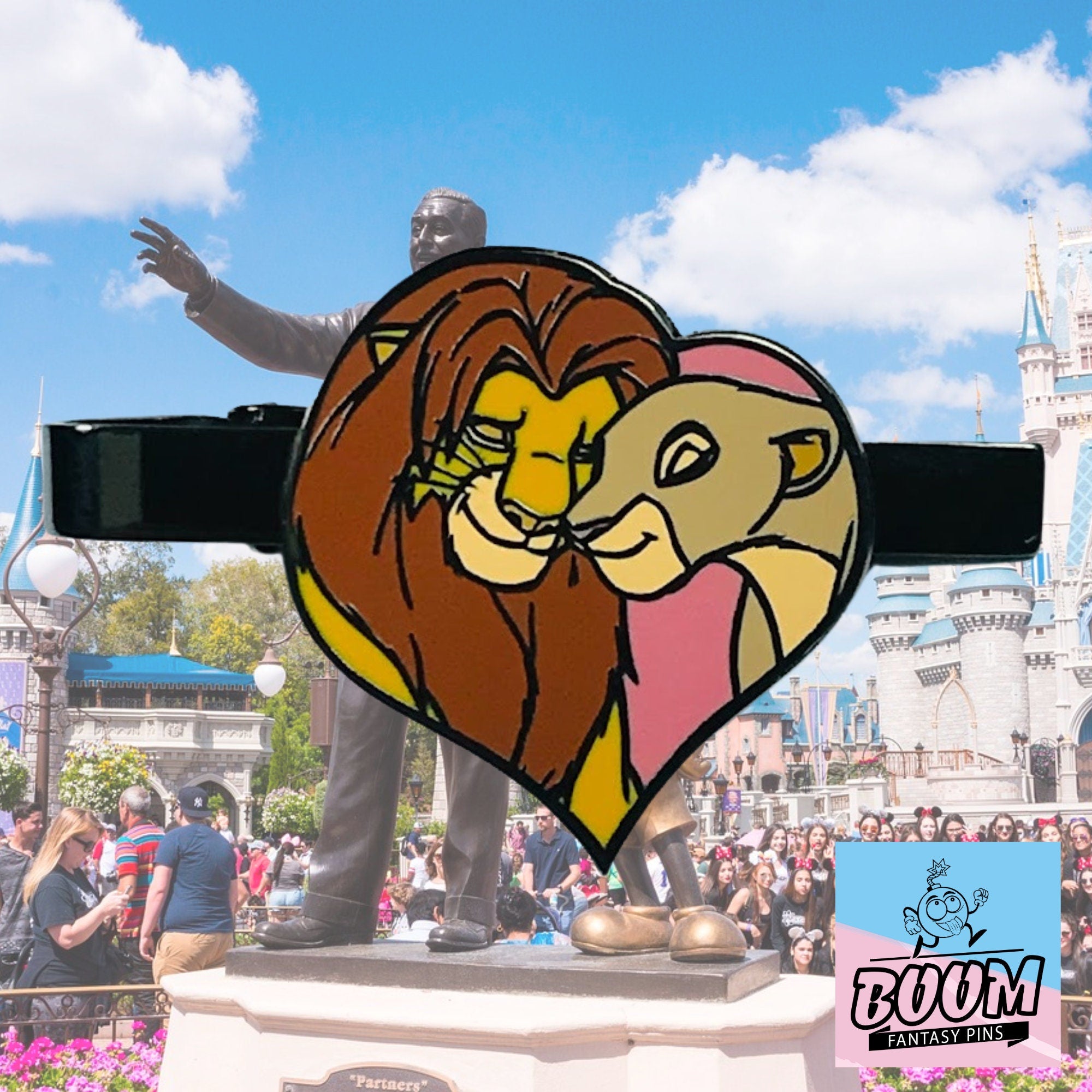 Pinza de corbata – Simba y Nala de El Rey León – Disney Fantasy