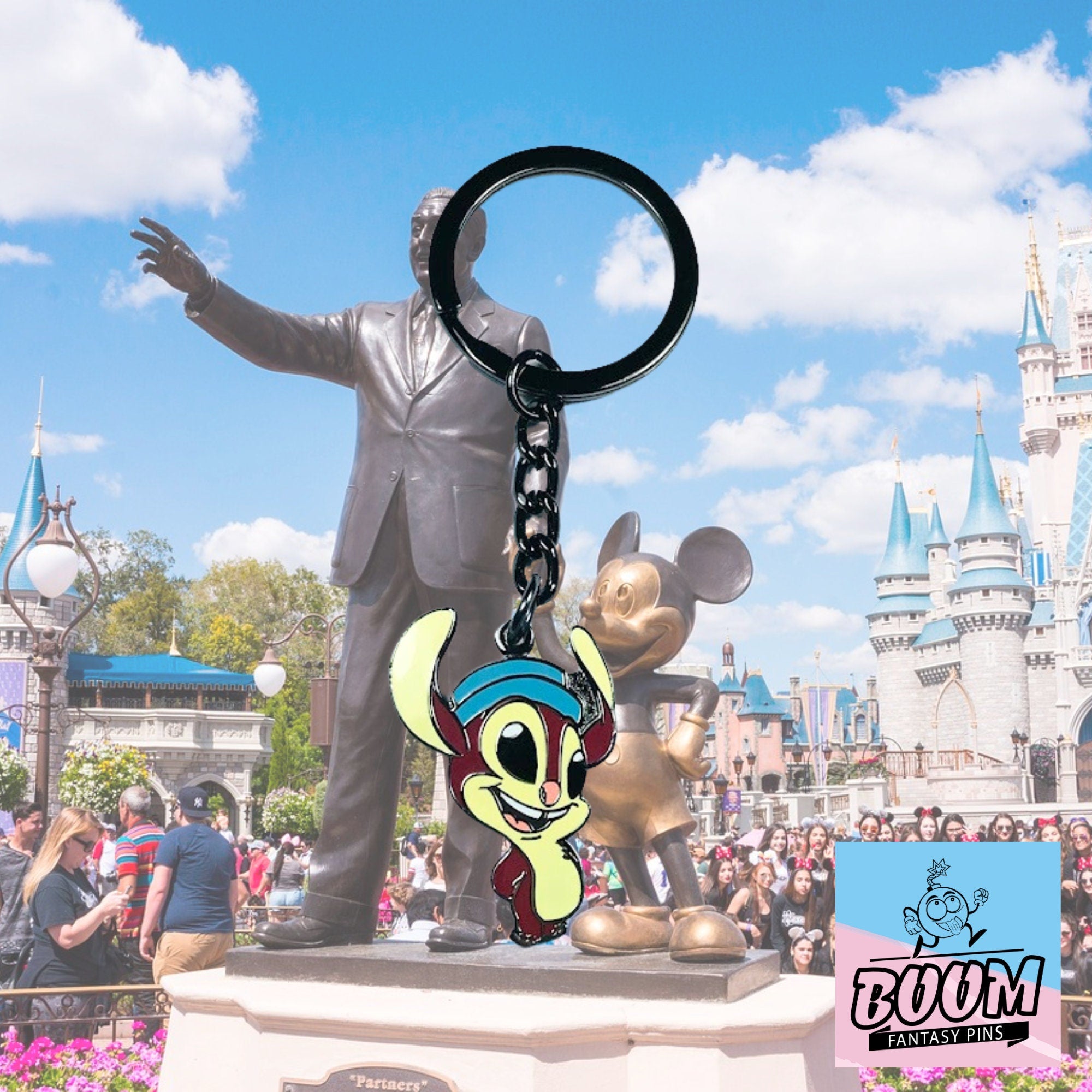 Llavero – Experimento 110 de Stitch Squeak de Lilo &amp; Stitch – Disney Fantasy