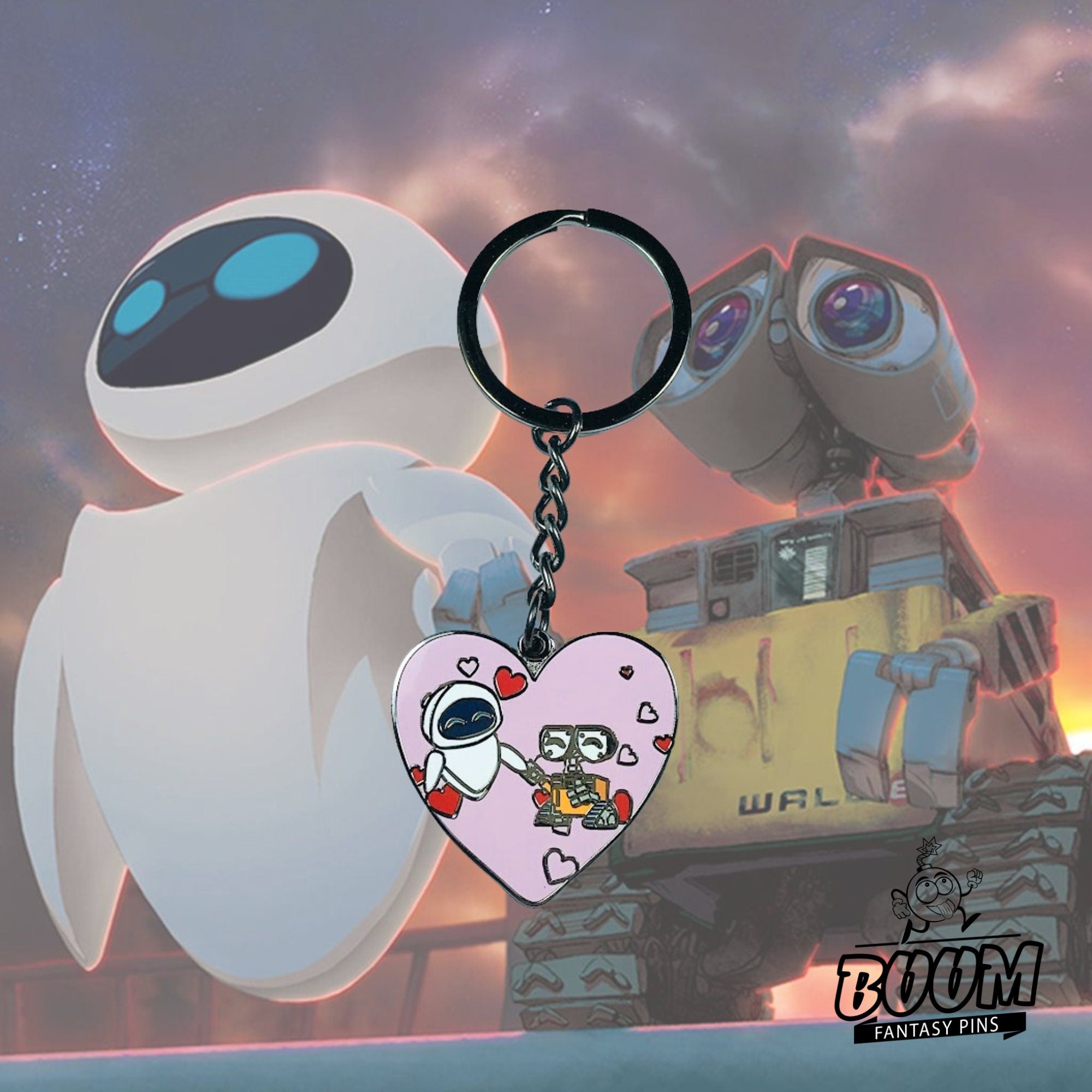 Porte-clés – WALL-E et EVE de WALL-E – Disney Fantasy