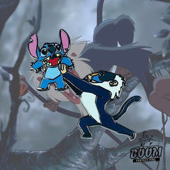 Pin's – Stitch de Lilo &amp; Stitch et Rafiki du Roi Lion – Disney Fantasy