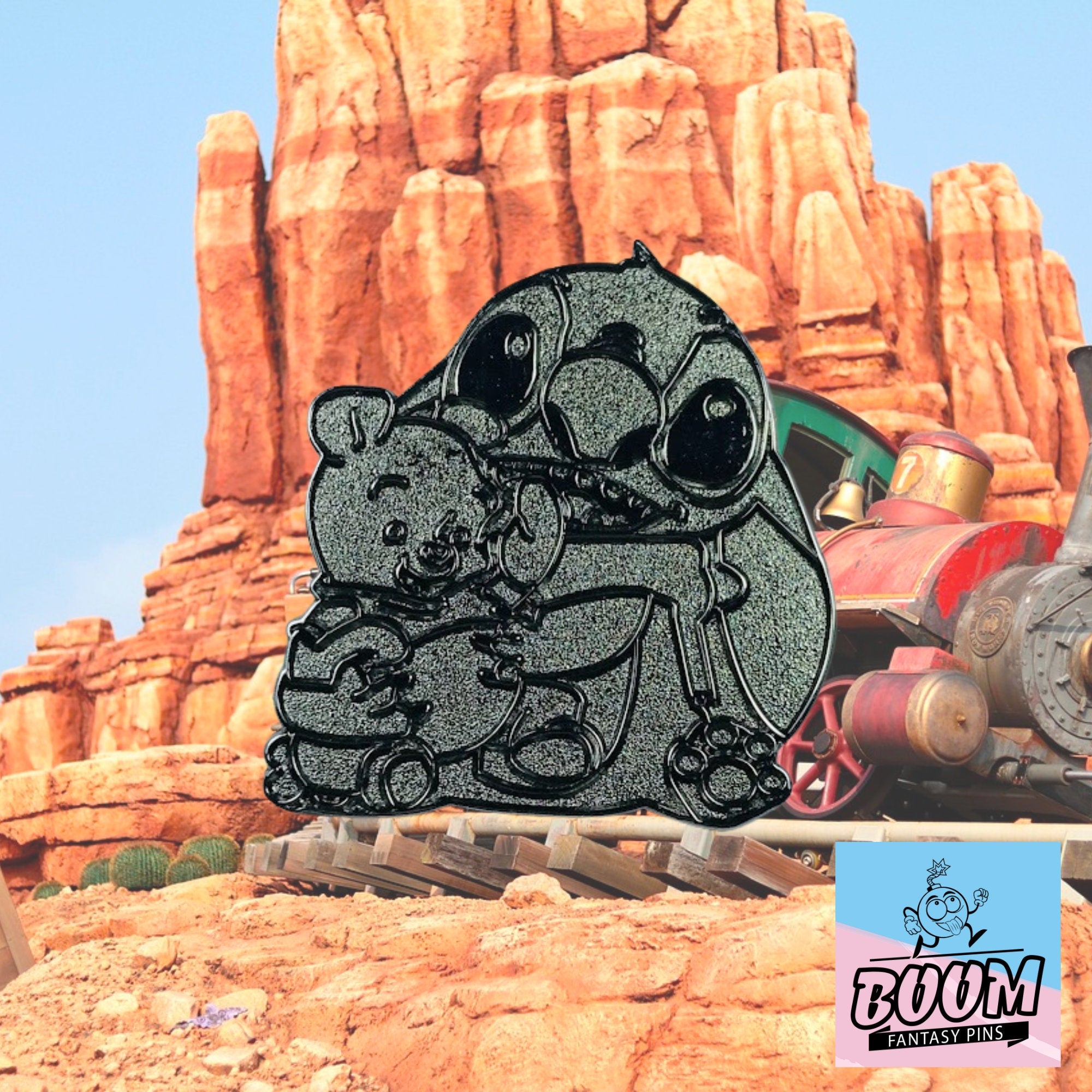 Pin – Stitch de Lilo &amp; Stitch y Winnie the Pooh de Winnie the Pooh – Disney Fantasy