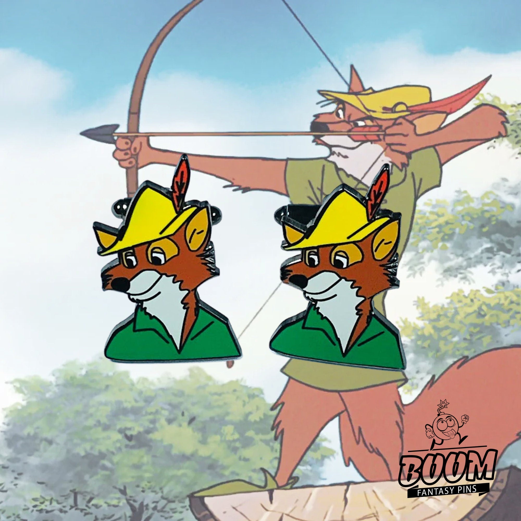 Cufflinks – Monsieur Hood from Robin Hood – Disney Fantasy