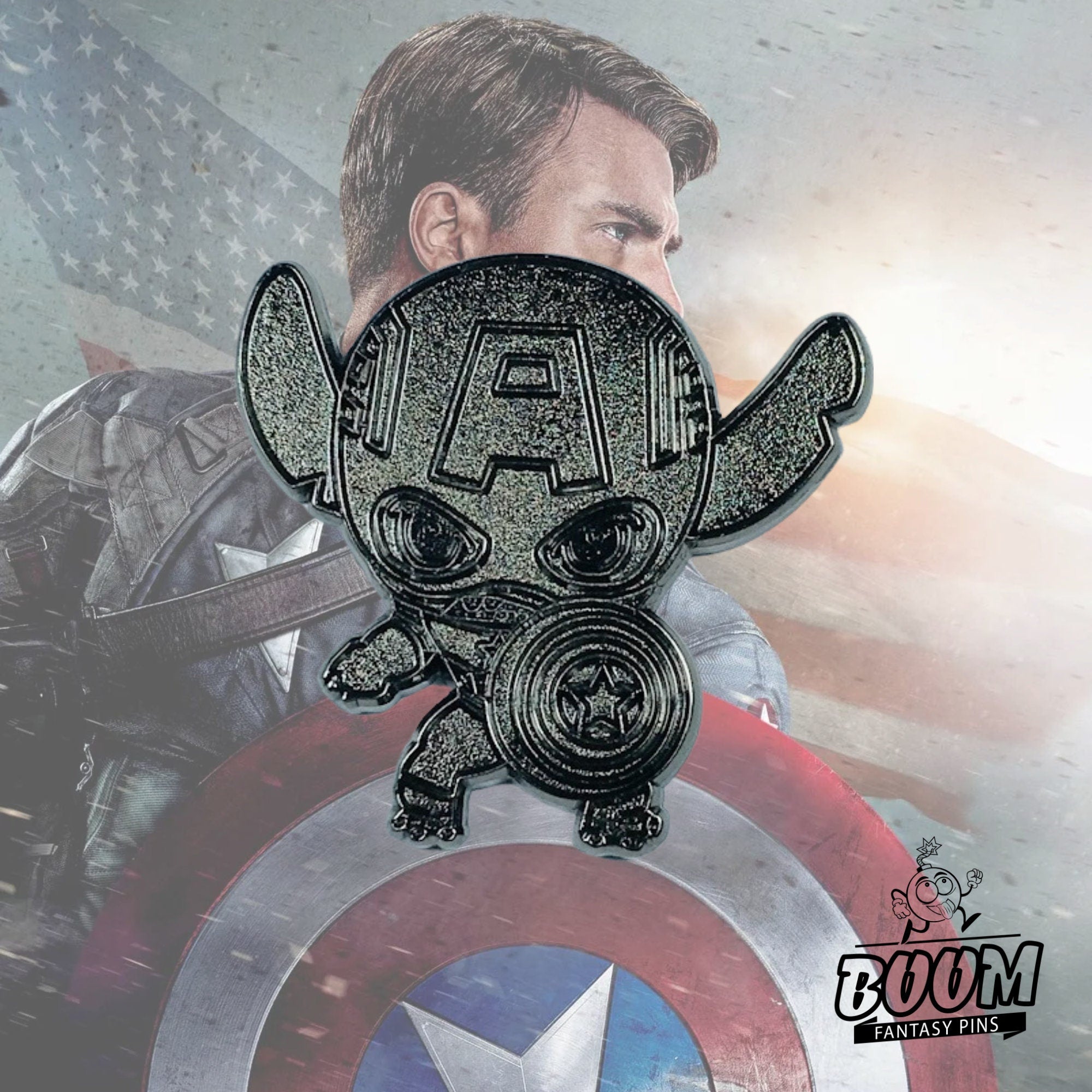 Pin's – Stitch en Captain America de Lilo &amp; Stitch – Disney Fantasy