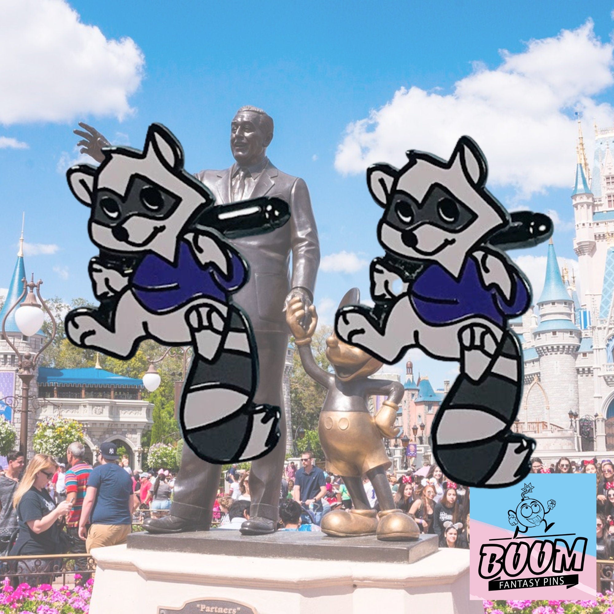 Cufflinks – Raccoon from Robin Hood – Disney Fantasy