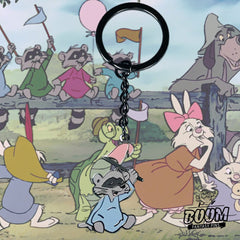 Llavero – Mapache de la Bandera Rosa de Robin Hood – Disney Fantasy