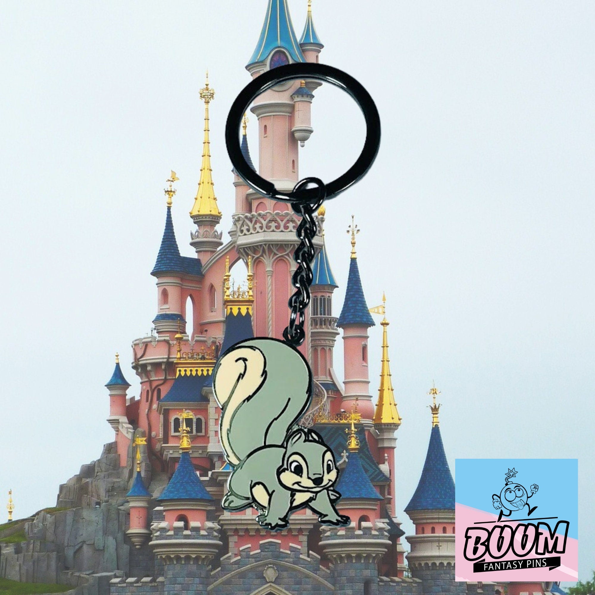 Porte-clés – Écureuil gris de Bambi – Disney Fantasy