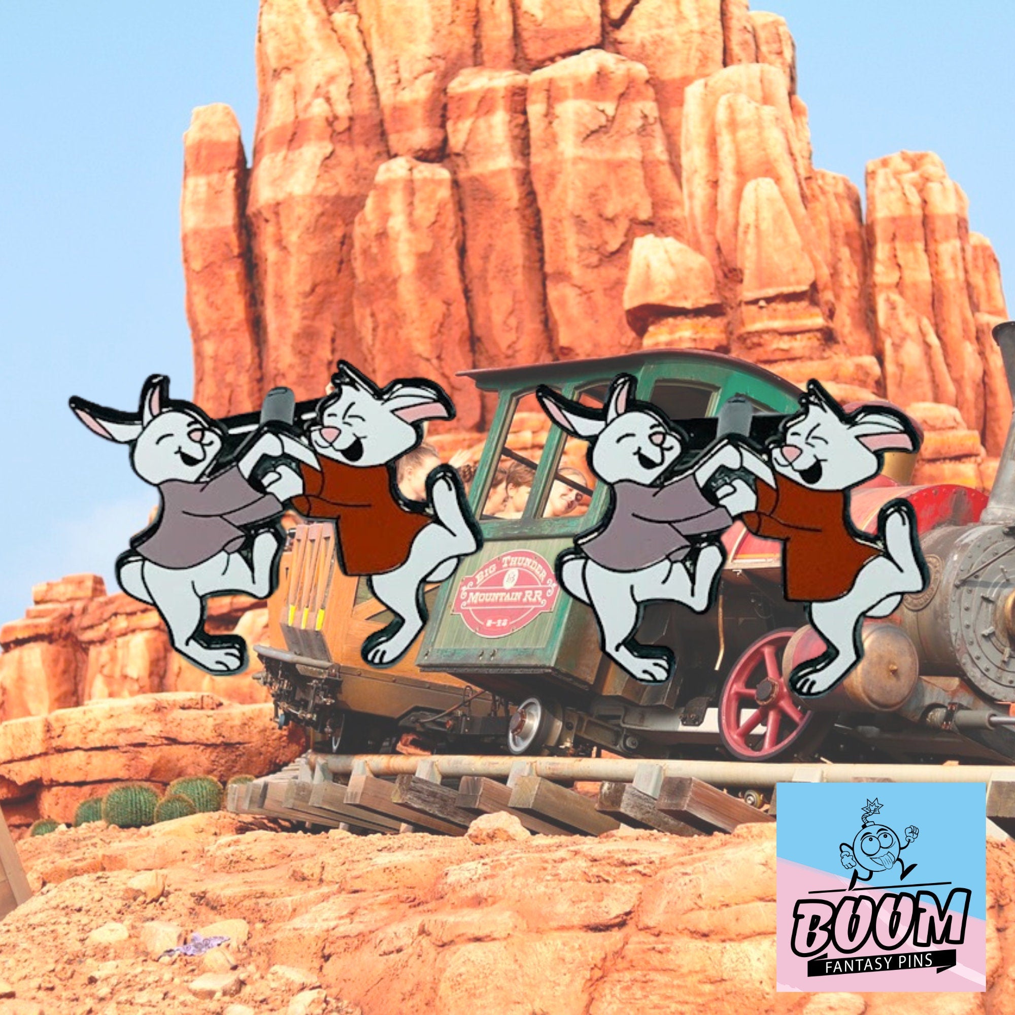 Cufflinks – Skippy and Sis Bunny from Robin Hood – Disney Fantasy