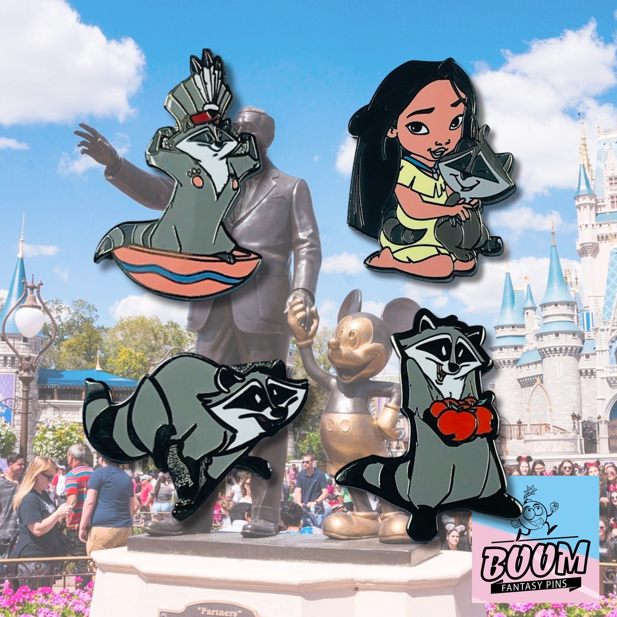 Pin – Pocahontas y Meeko de Pocahontas – Disney Fantasy