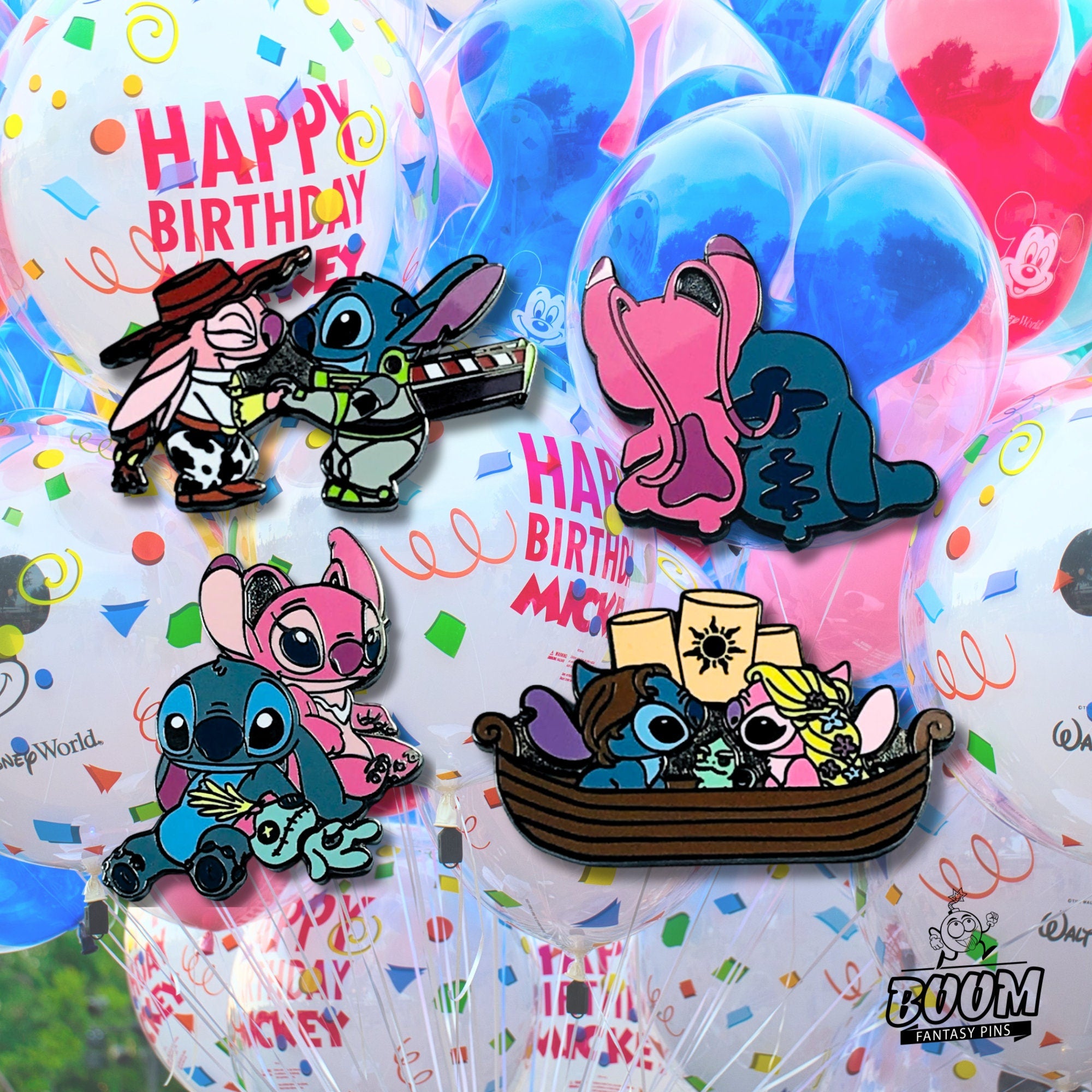 Pin – Stitch y Ángel de Lilo &amp; Stitch – Disney Fantasy