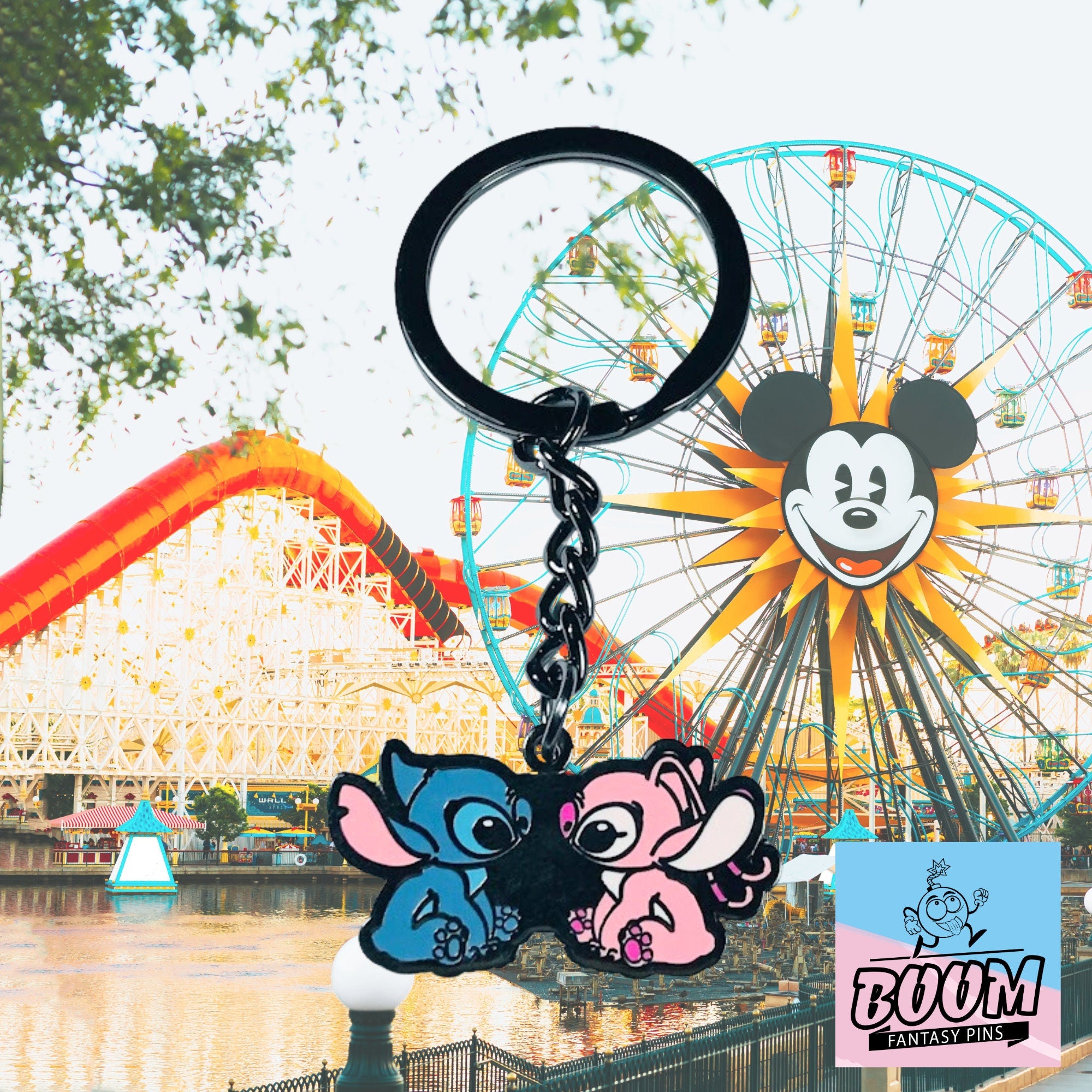 Llavero – Stitch y Ángel de Lilo &amp; Stitch – Disney Fantasy