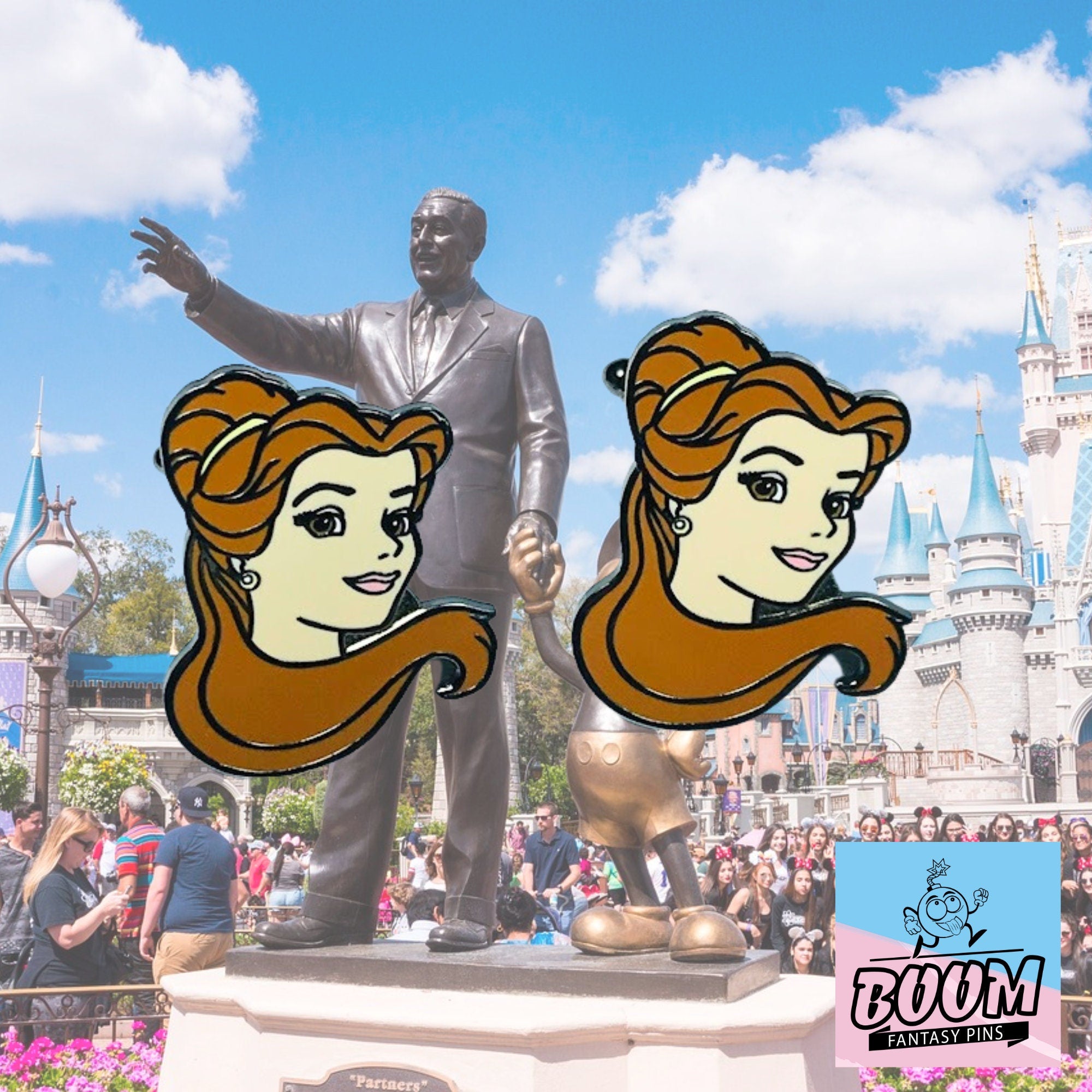 Boutons de manchette – Belle de La Belle et la Bête – Disney Fantasy