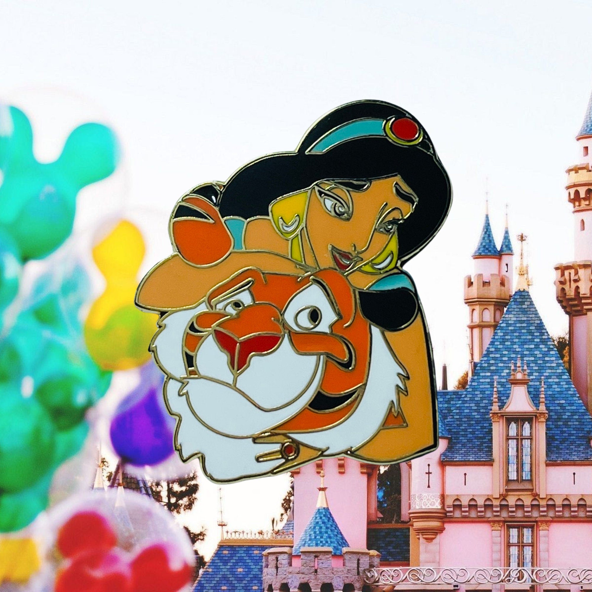 Pin – Rajah y la Princesa Jasmine de Aladdin – Disney Fantasy