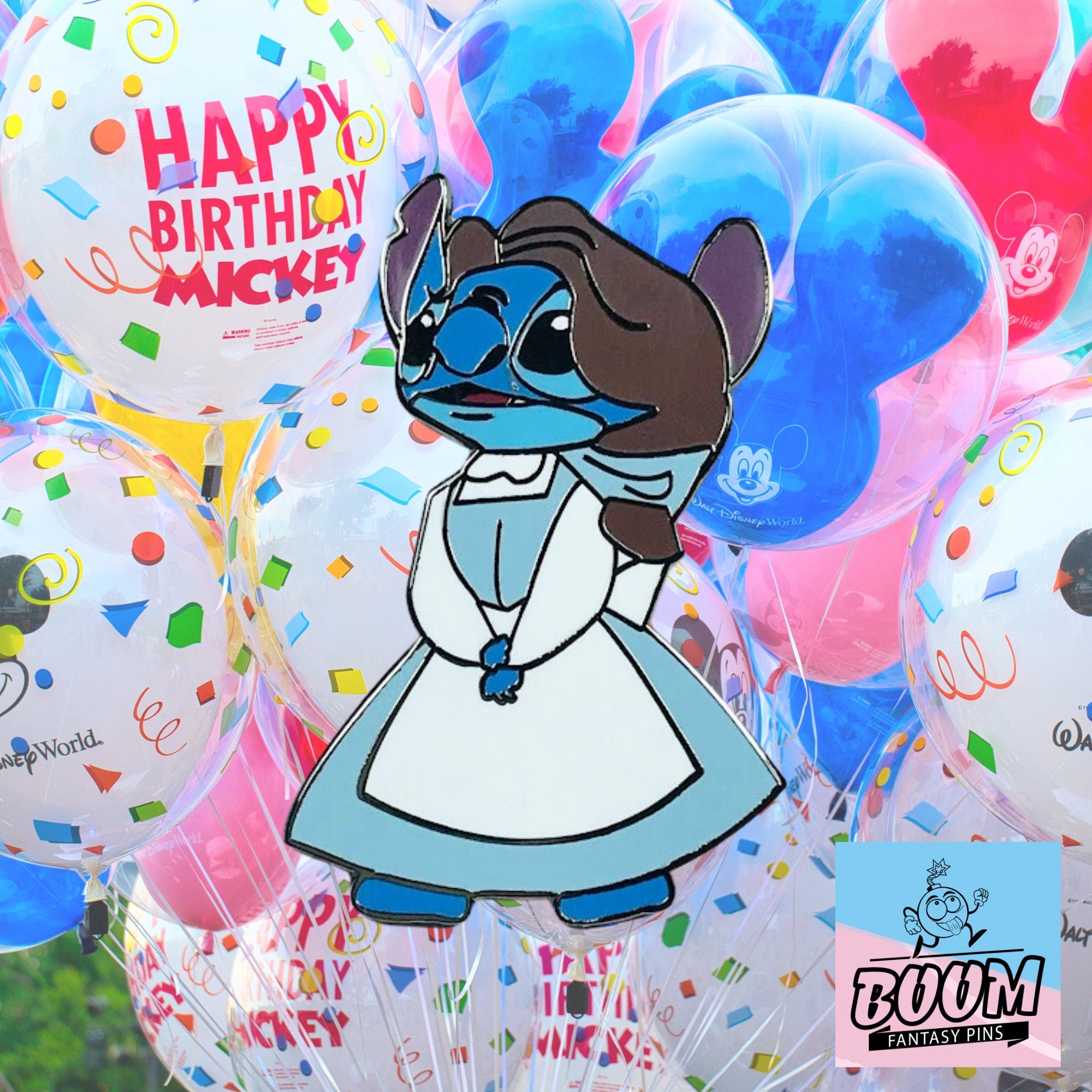 Pin – Stitch como la Princesa Bella de Lilo y Stitch – Disney Fantasy