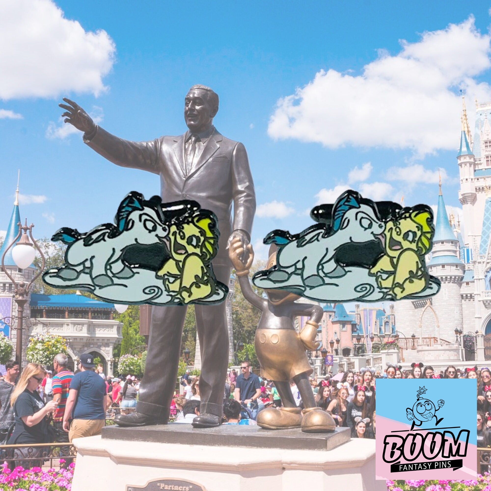 Gemelos – Pegaso y Zeus de niño de Hércules – Disney Fantasy