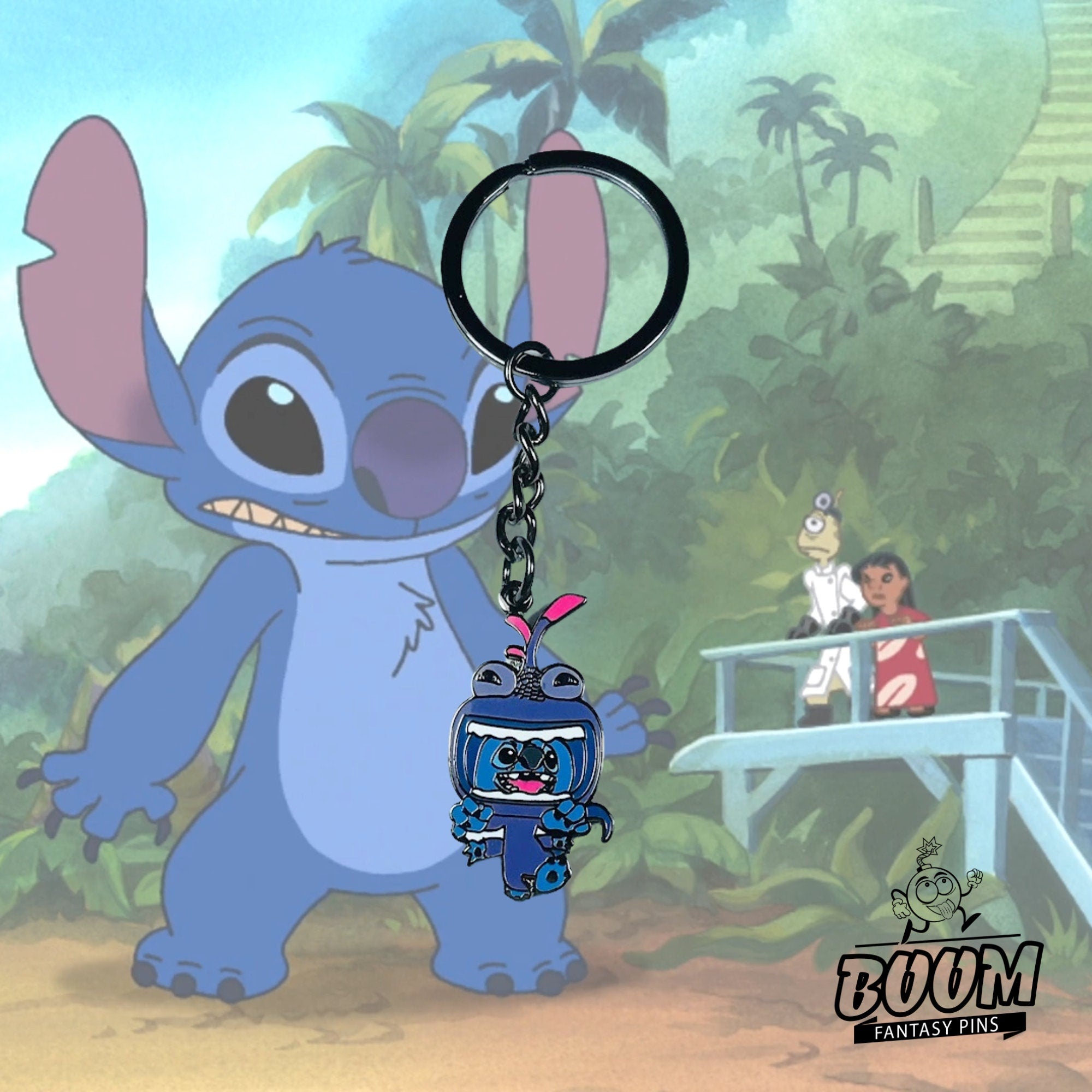 Llavero – Stitch como experimento 626 de Lilo y Stitch – Disney Fantasy