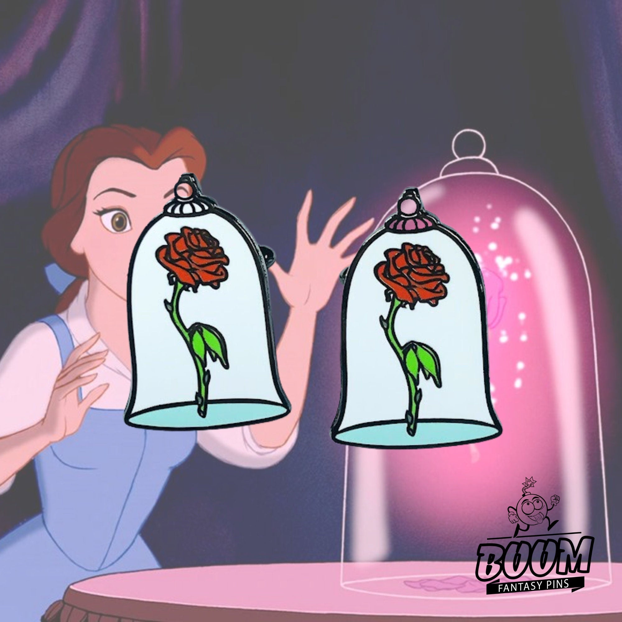 Boutons de manchette – Belle de La Belle et la Bête – Disney Fantasy