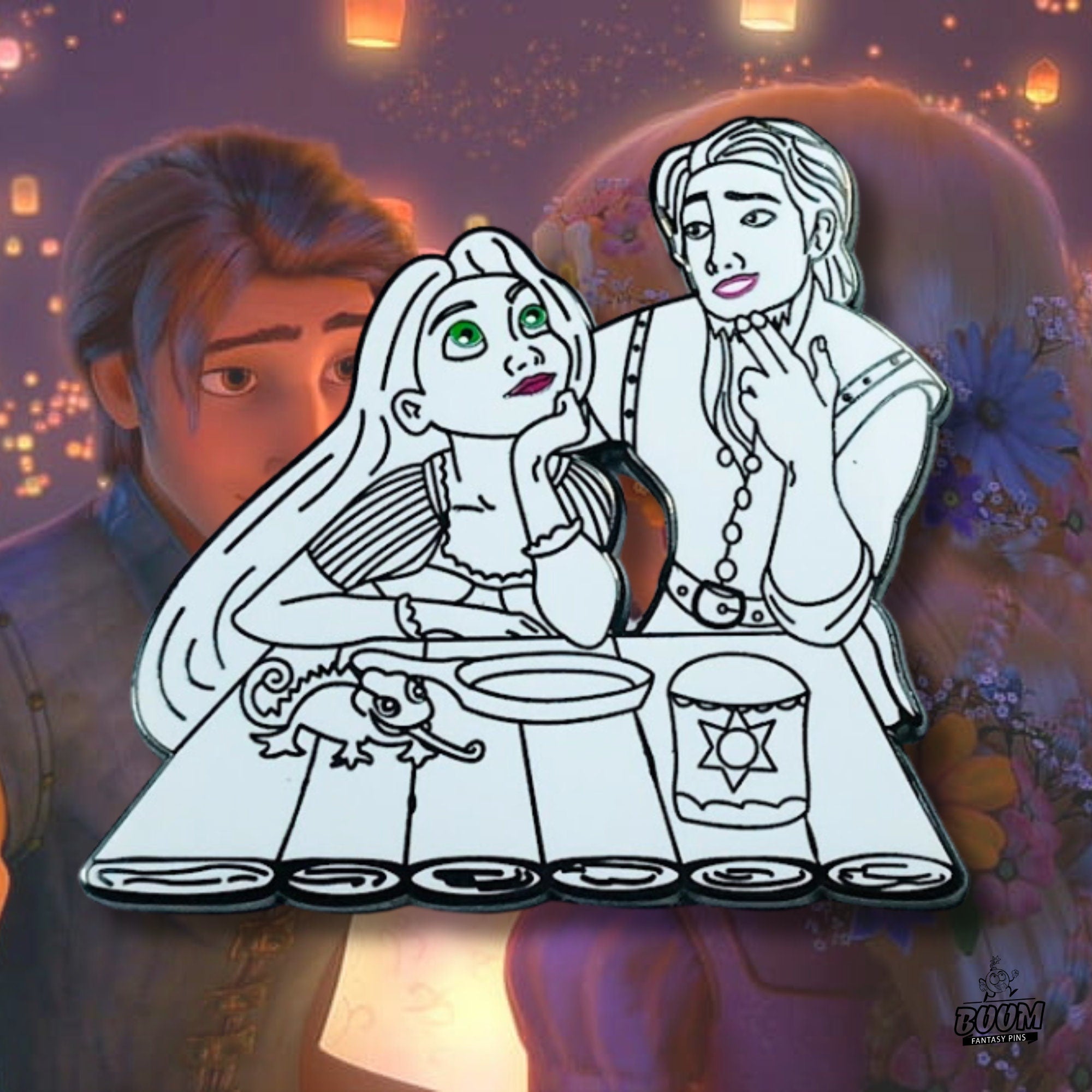 Pin's – Raiponce et Flynn Rider du film Raiponce – Disney Fantasy