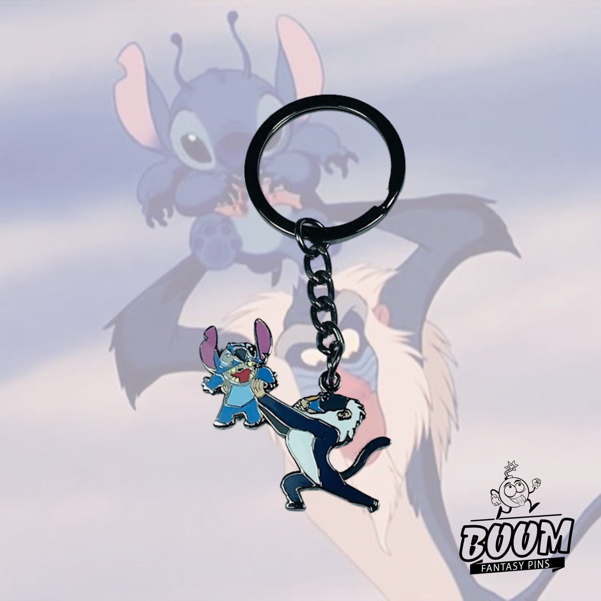 Llavero – Stitch con Rafiki de Lilo &amp; Stitch – Disney Fantasy