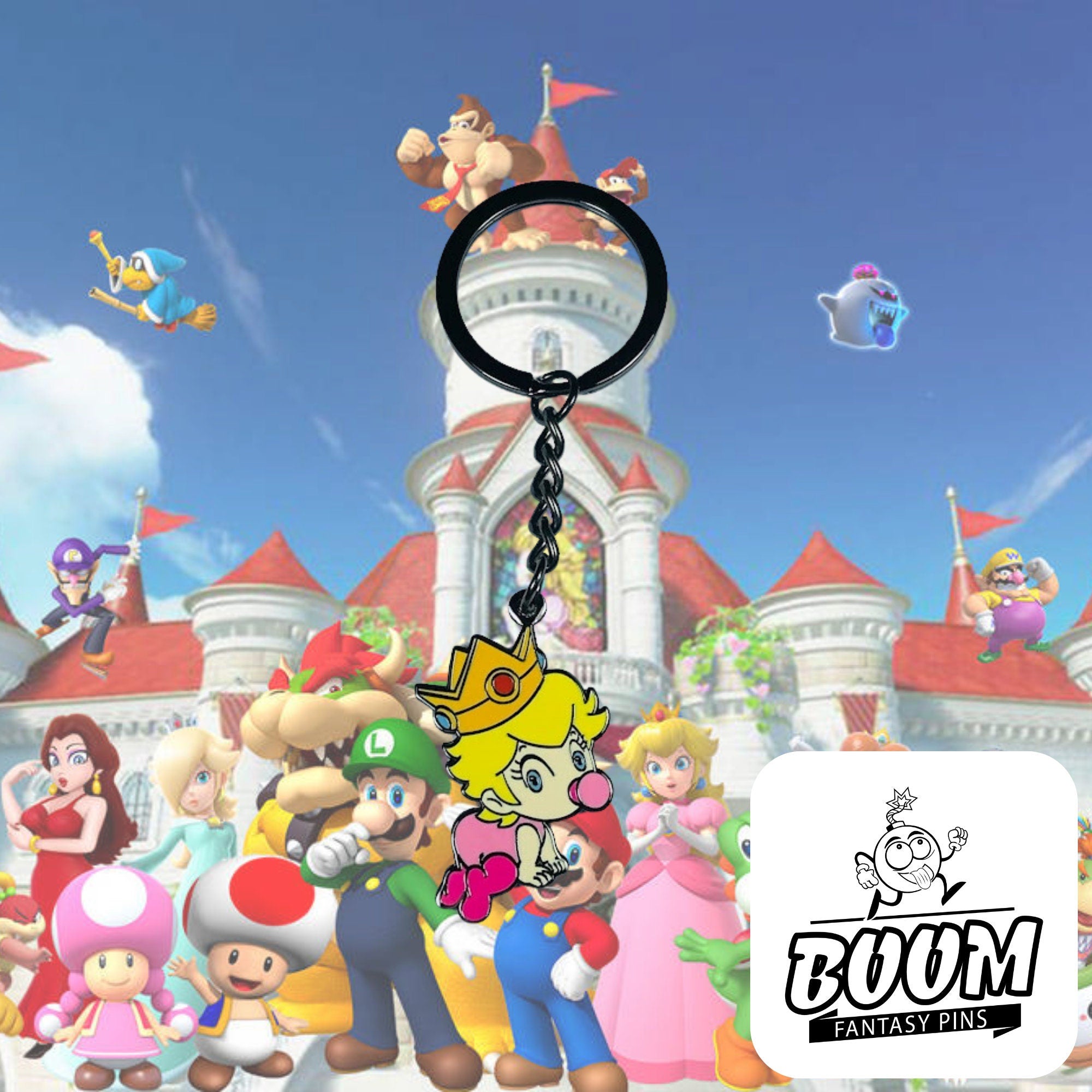 Keychain – Princess Peach from Super Mario Bros – Disney Fantasy