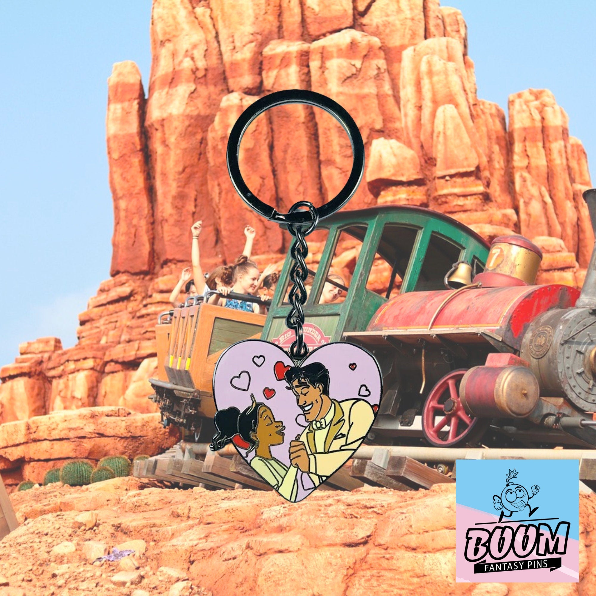 Llavero – Tiana y el Príncipe Naveen de La Princesa y el Sapo – Disney Fantasy