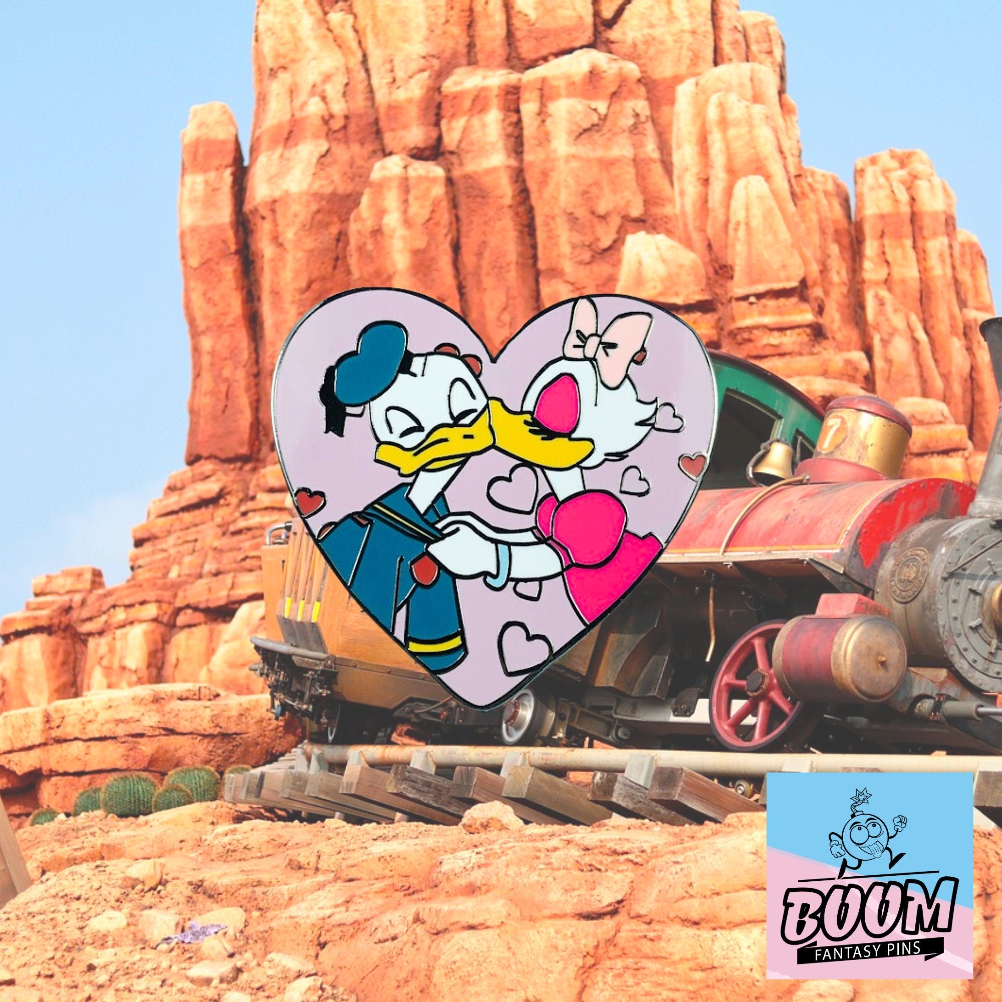 Pin – Pato Donald y Pato Daisy de El Sr. Pato sale – Disney Fantasy