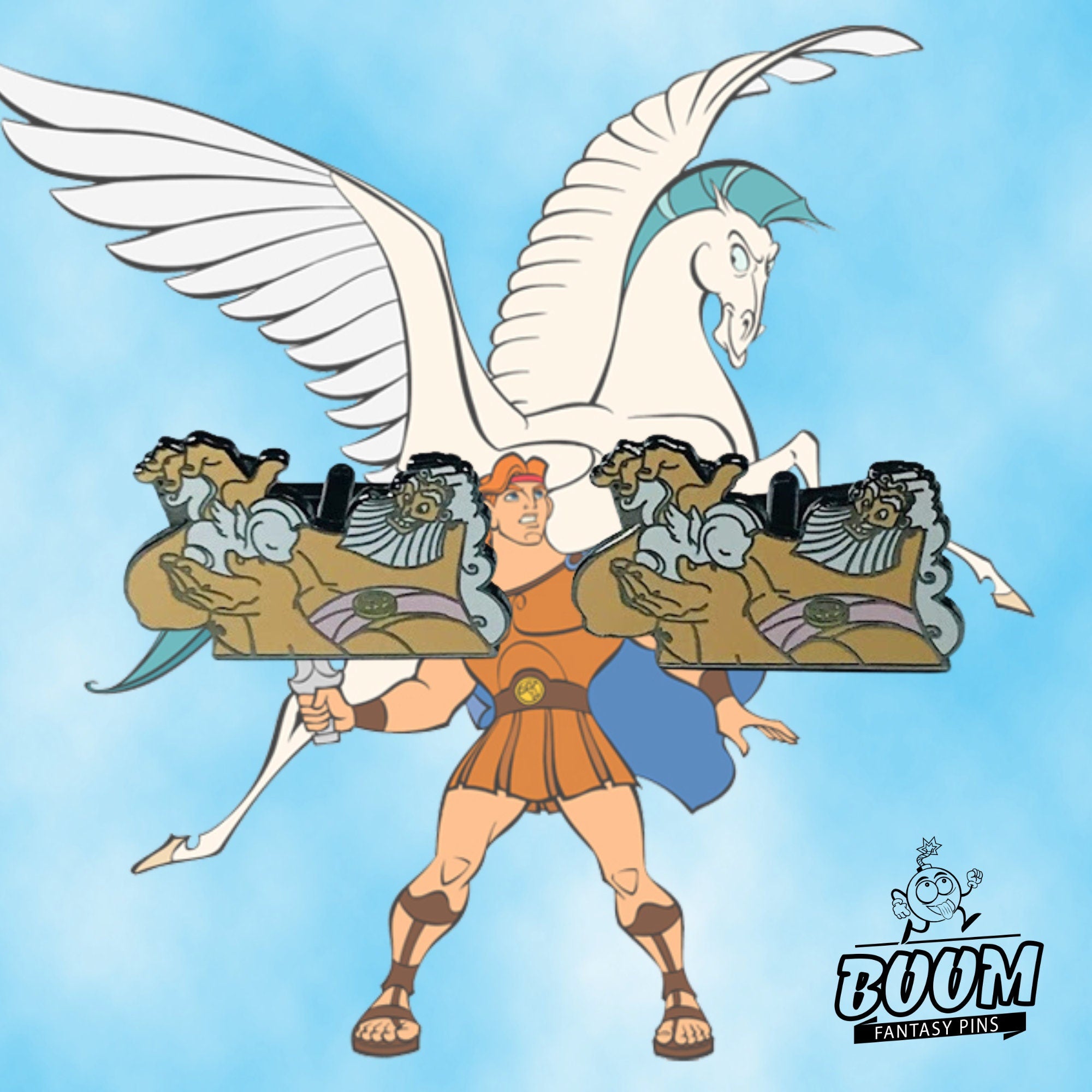 Gemelos – Zeus y Pegaso de Hércules – Disney Fantasy