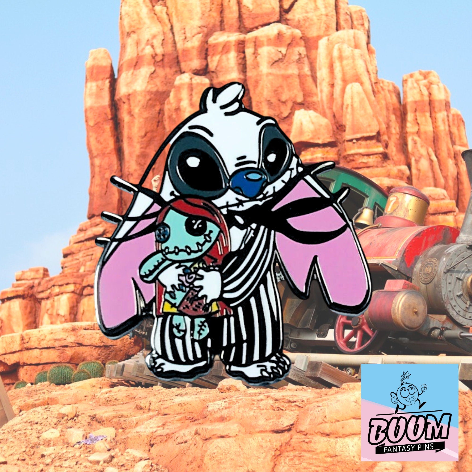 Pin – Stitch como Jack Skellington de Lilo &amp; Stitch y Pesadilla antes de Navidad – Disney Fantasy