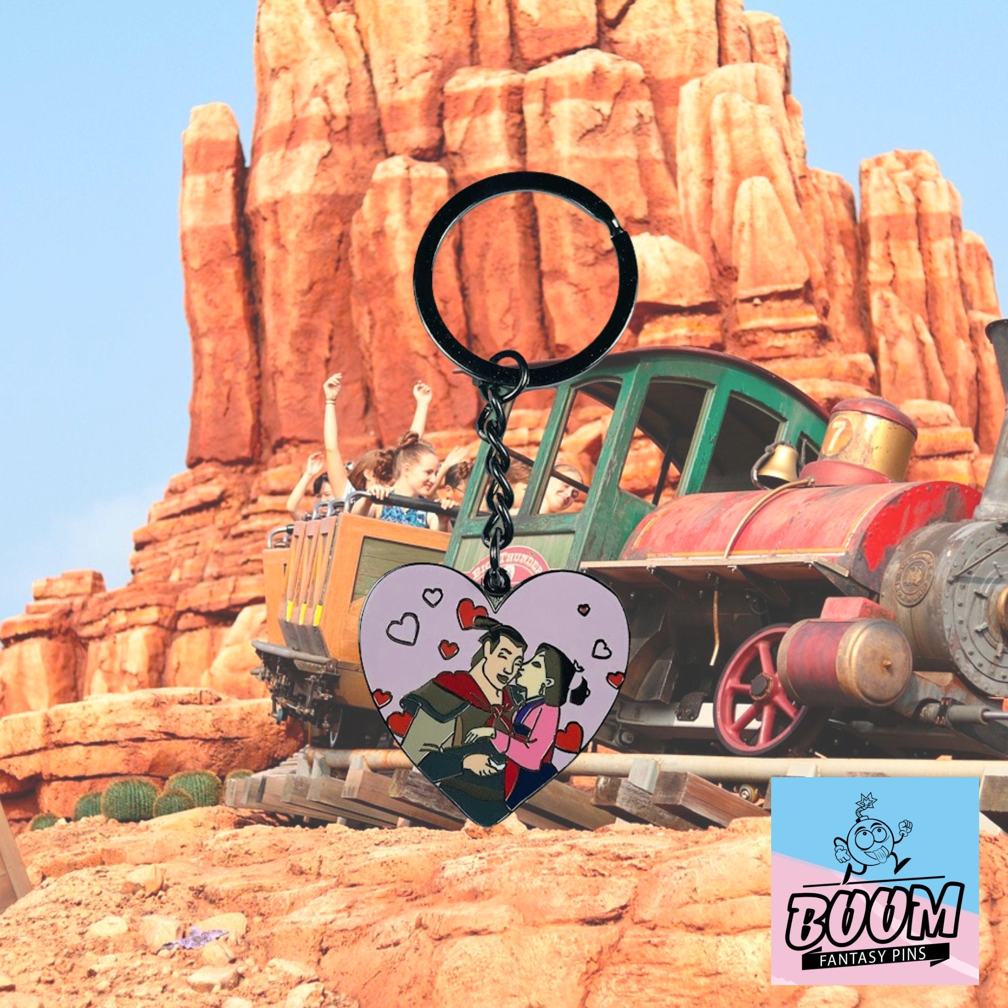 Llavero – Mulan y Li Shang de Mulan – Disney Fantasy